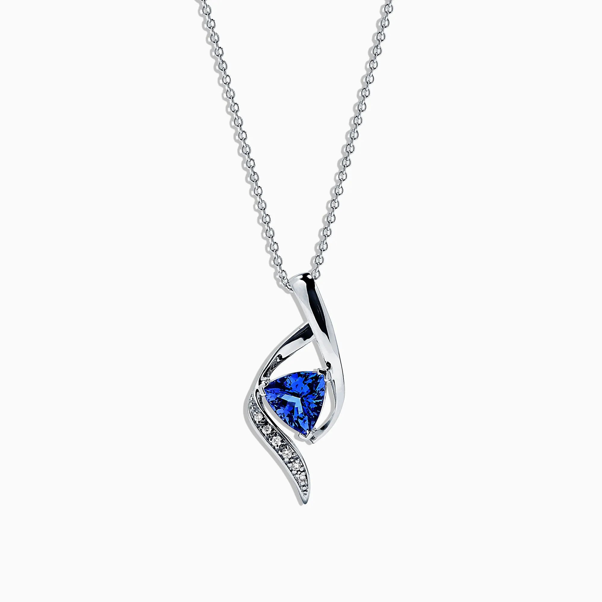 Nahla Siri 14K White Gold Tanzanite & Diamond Pendant, 1.46 TCW sold by Effy
