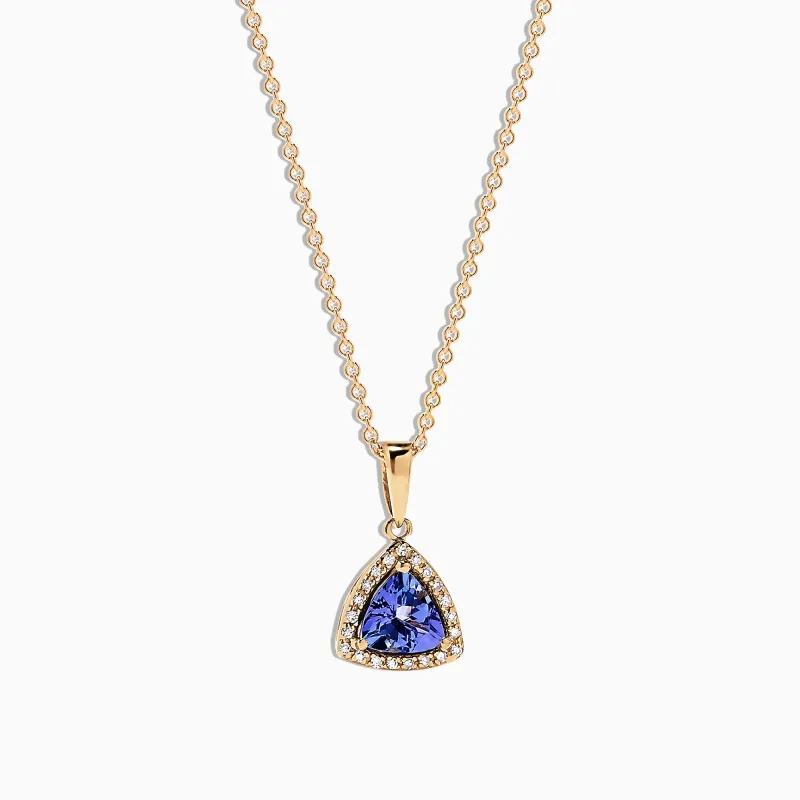 Nahla Siri 14K Yellow Gold Tanzanite & Diamond Pendant, 0.72 TCW sold by Effy
