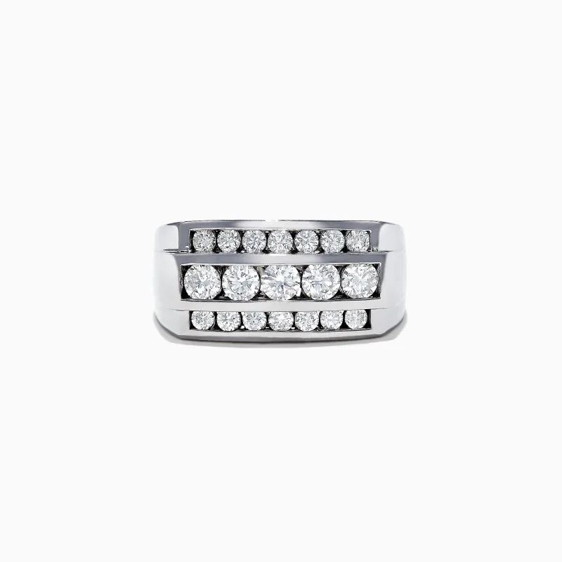 Men's 14K White Gold Diamond Ring, 1.67 TCW sold by Effy