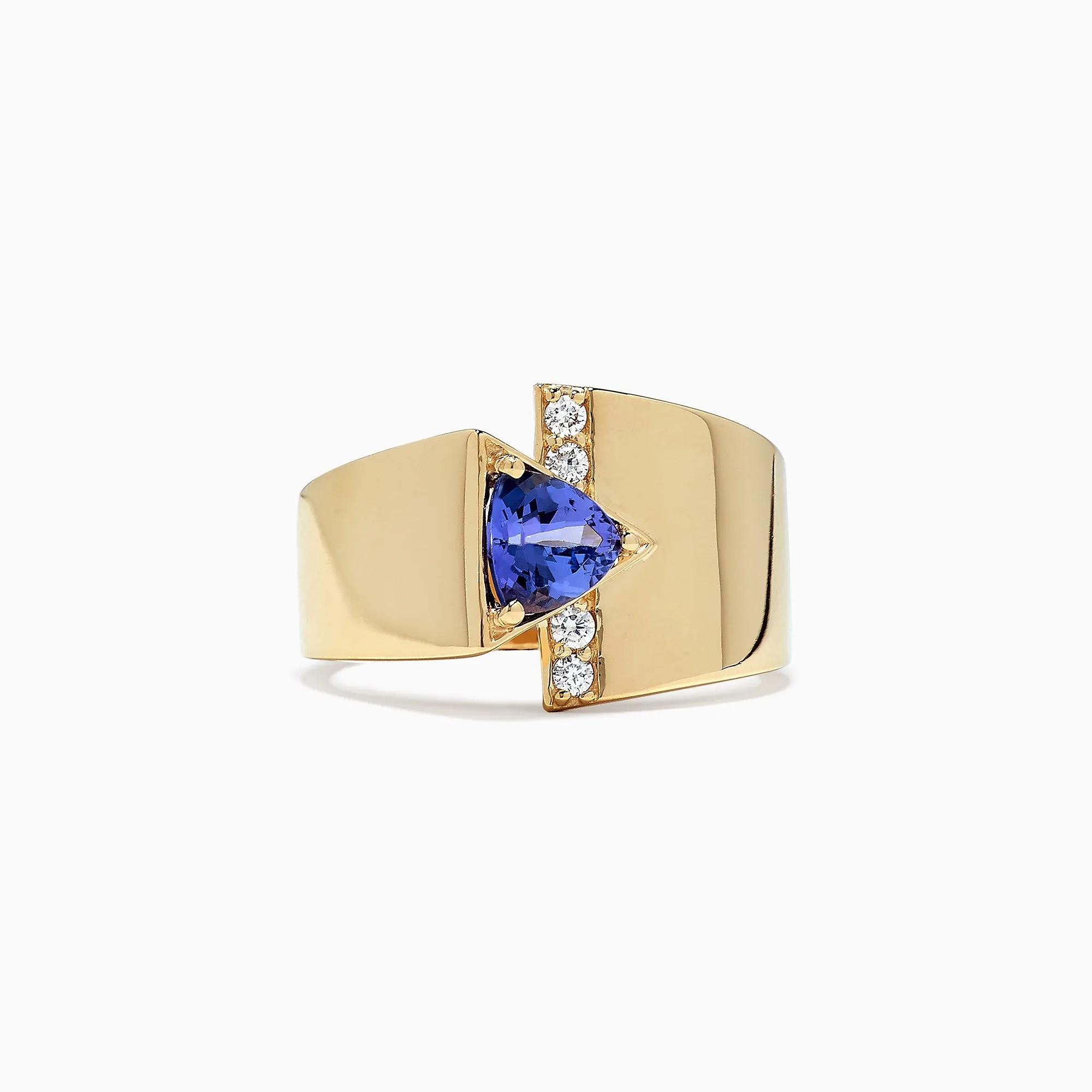 Nahla Siri 14K Yellow Gold Tanzanite & Diamond Ring, 0.74 TCW sold by Effy