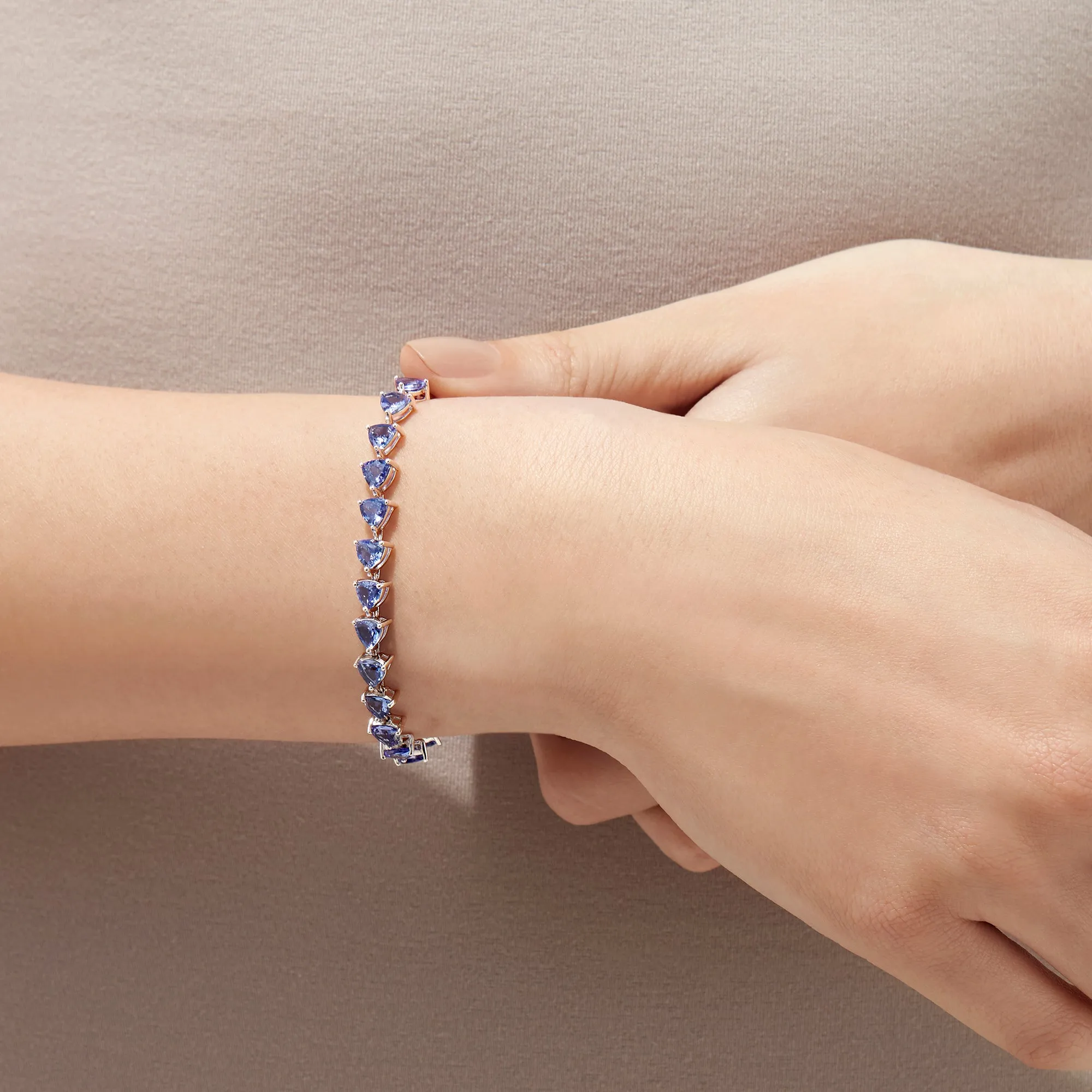 Nahla Siri Sterling Silver Tanzanite Tennis Bracelet, 11.40 TCW sold by Effy product image thumbnail 2