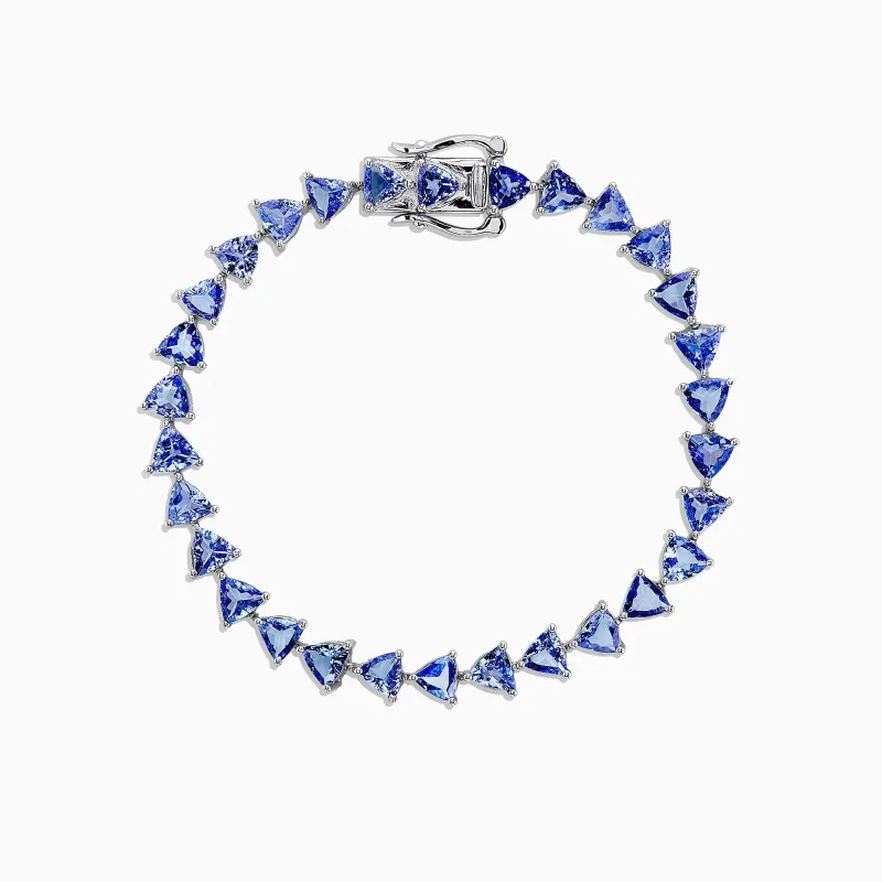 Nahla Siri Sterling Silver Tanzanite Tennis Bracelet, 11.40 TCW sold by Effy