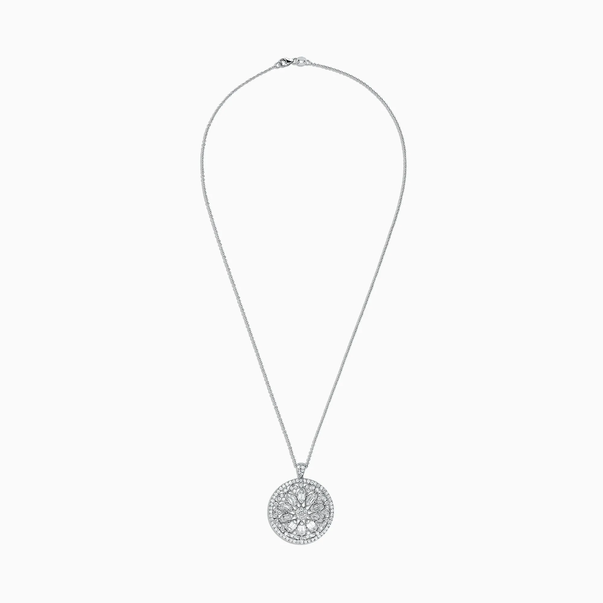Pave Classica 14K White Gold Diamond Pendant, 2.80 TCW sold by Effy product image thumbnail 2
