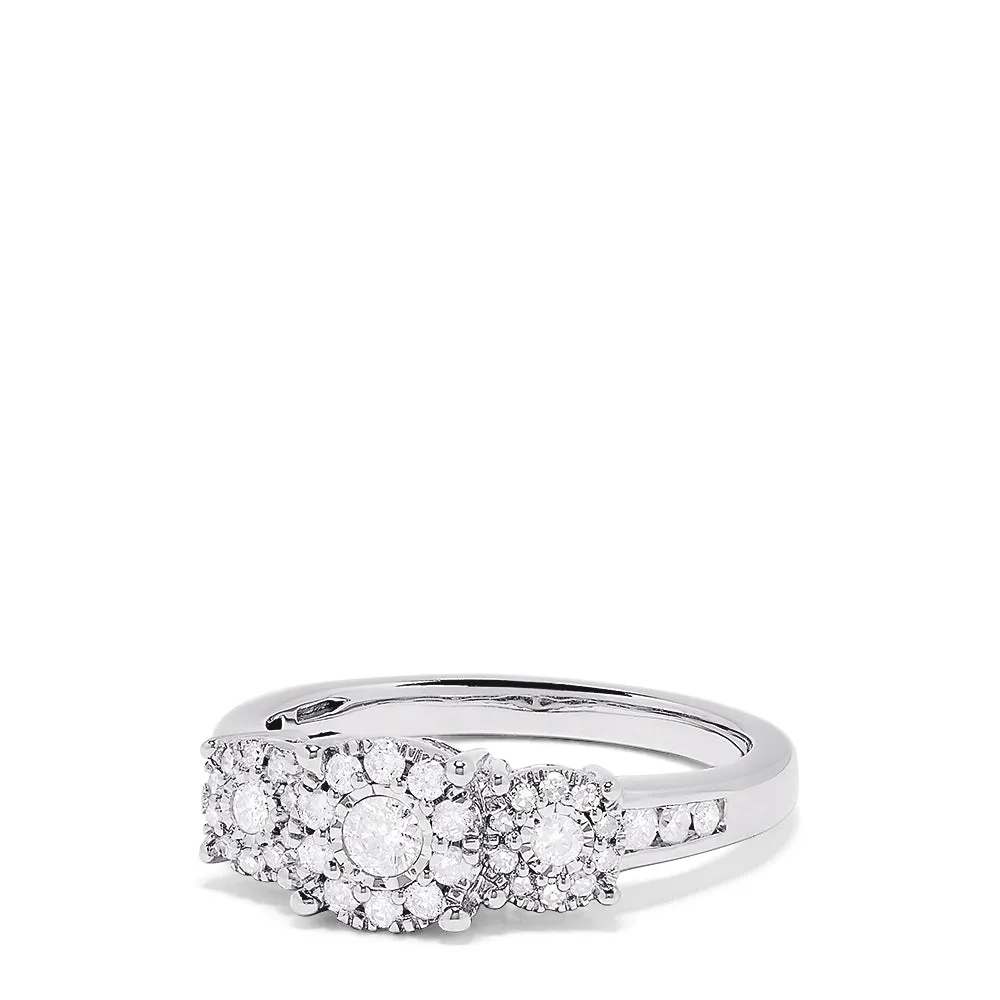 925 Sterling Silver Diamond Cluster Ring, 0.49 TCW sold by Effy product image thumbnail 2