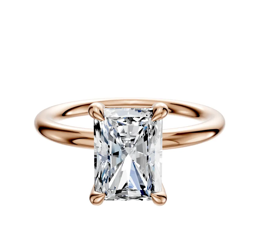 18K Rose Gold 4 Prong Basket Classic Dome 2.0mm Engagement Ring sold by Effy