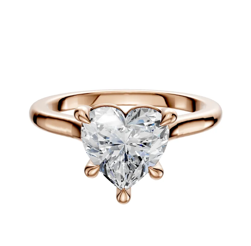14K Rose Gold 4 Prong Basket Cathedral Dome 2.0mm Engagement Ring sold by Effy
