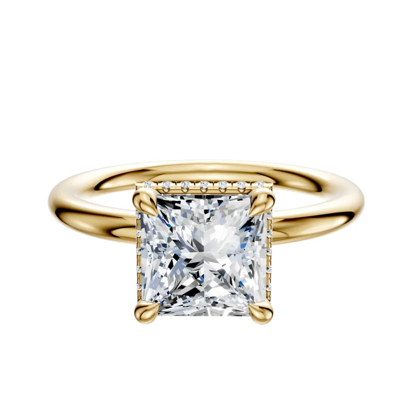 14K Yellow Gold 4 Prong Collar Classic Dome 2.0mm Engagement Ring sold by Effy