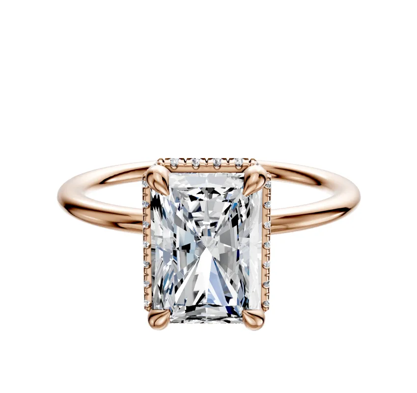 18K Rose Gold 4 Prong Collar Classic Dome 1.5mm Engagement Ring sold by Effy