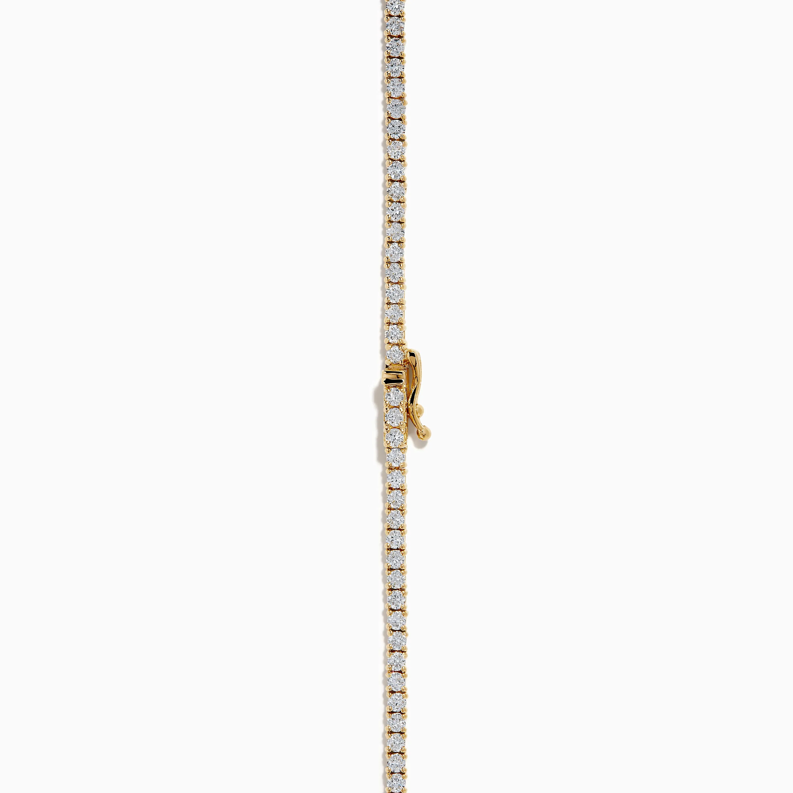 Lab Grown Diamond 6.8ct Tennis Necklace in 14K Yellow Gold sold by Effy product image thumbnail 4