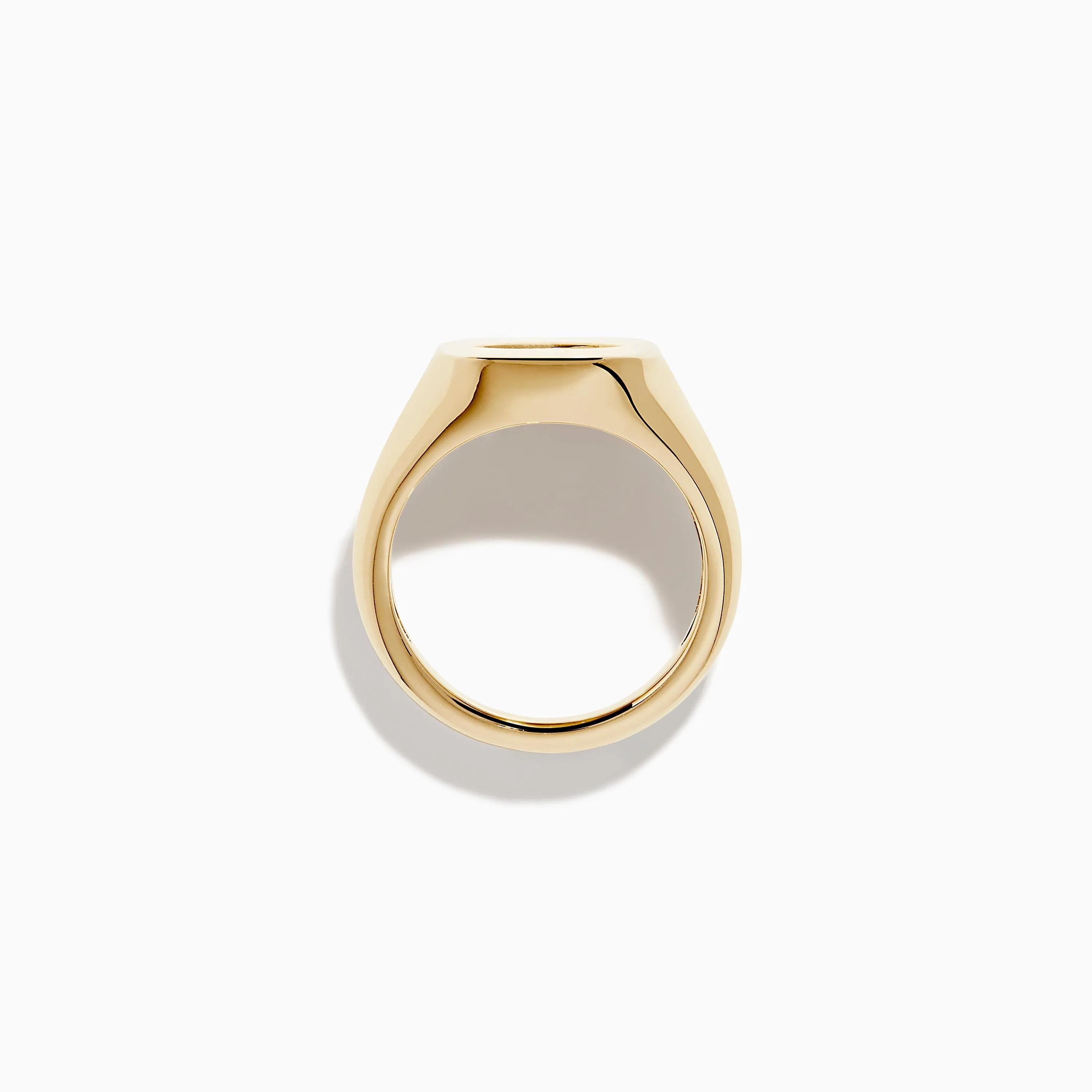 Lab Grown Diamond Marquise Inset Signet Pinky Ring in 14K Yellow Gold sold by Effy product image thumbnail 3