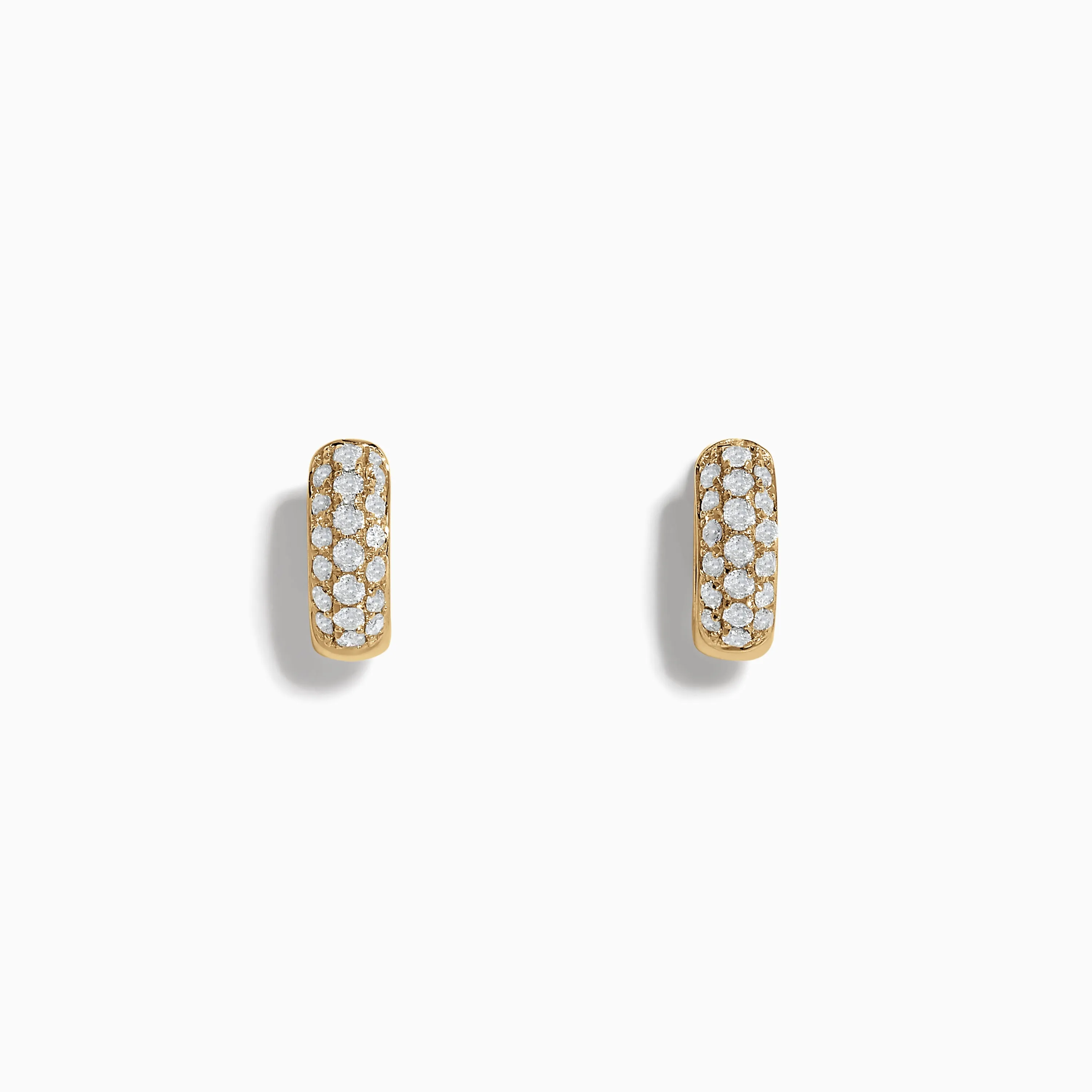 14k Yellow Gold Diamond Huggie Earrings sold by Effy