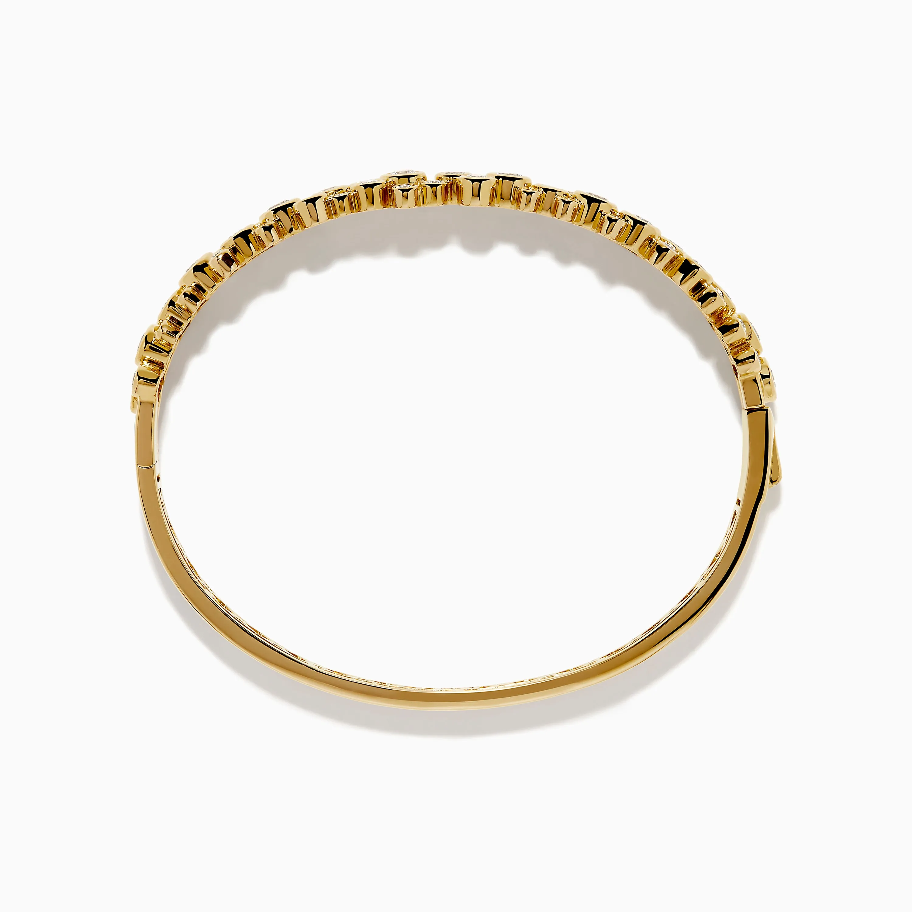 Lab Grown Round Diamond 2.88ct Bubble Bangle in 14K Yellow Gold sold by Effy product image thumbnail 3