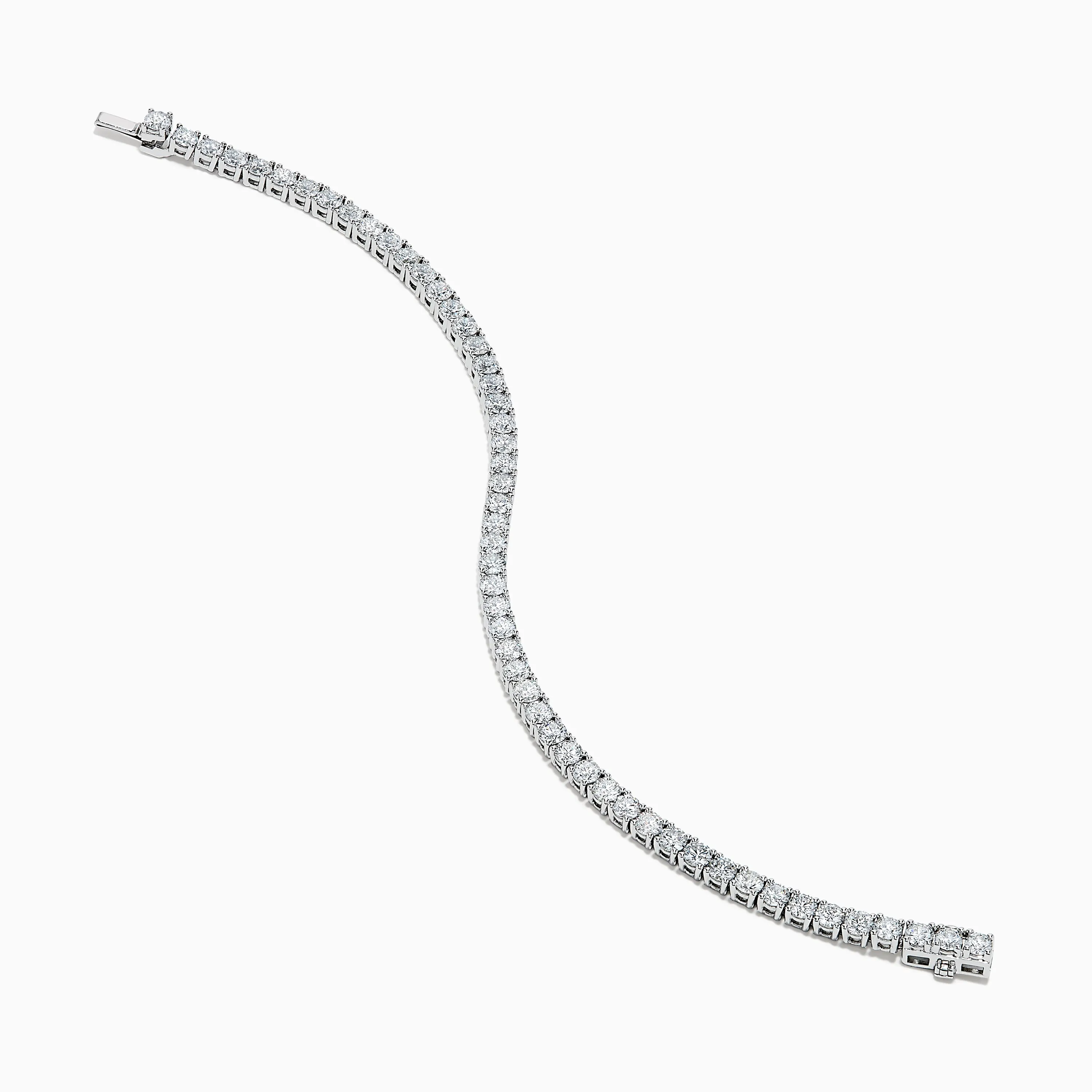 Lab Grown Round Diamond 7.00ct Tennis Bracelet in 14K White Gold sold by Effy product image thumbnail 2