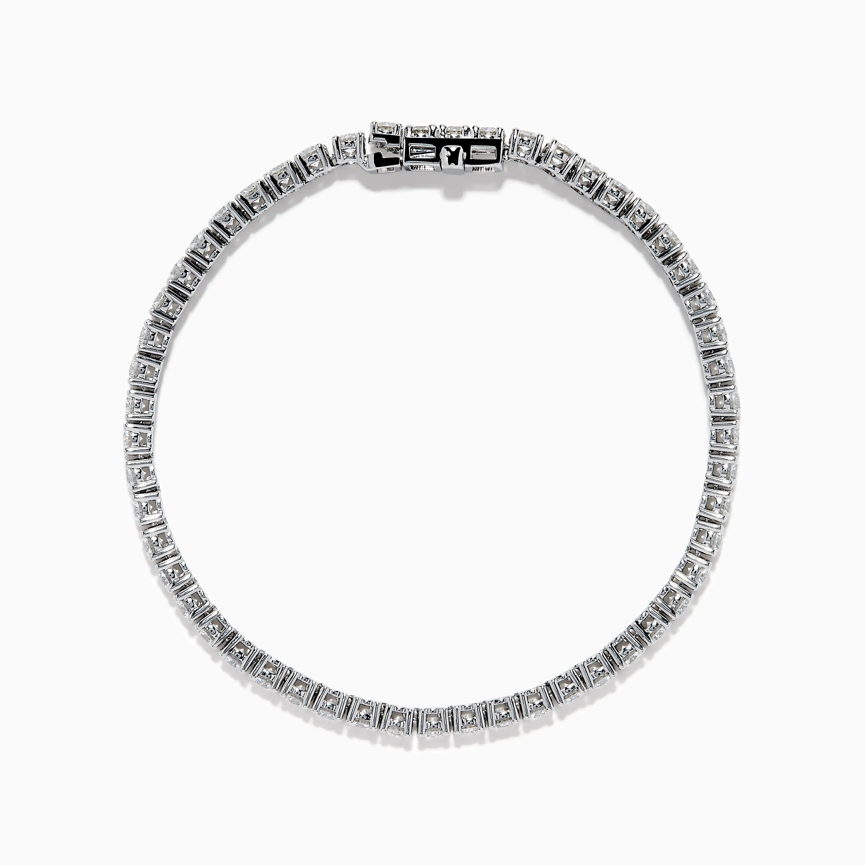 Lab Grown Round Diamond 7.00ct Tennis Bracelet in 14K White Gold sold by Effy product image thumbnail 3
