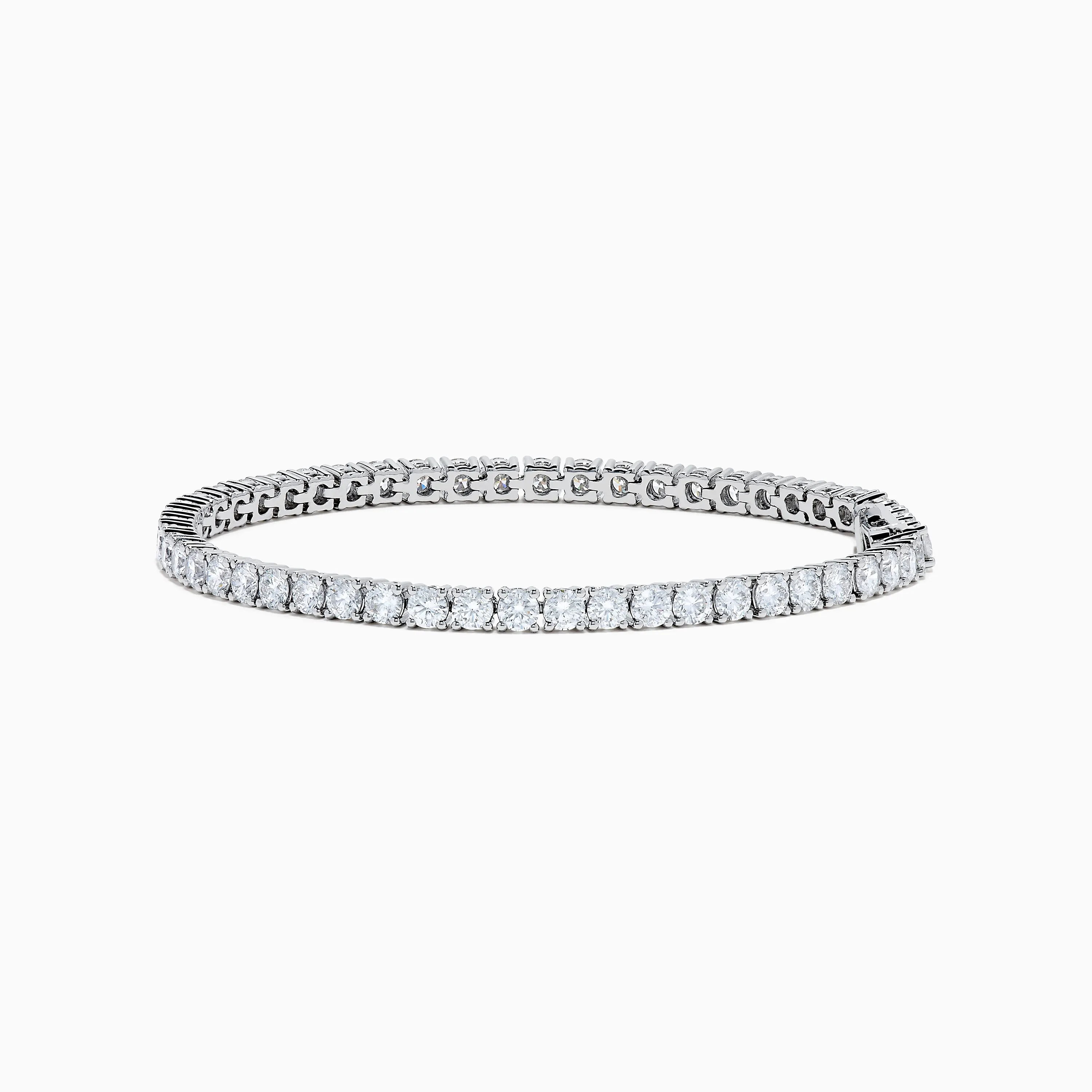 Lab Grown Round Diamond 7.00ct Tennis Bracelet in 14K White Gold sold by Effy