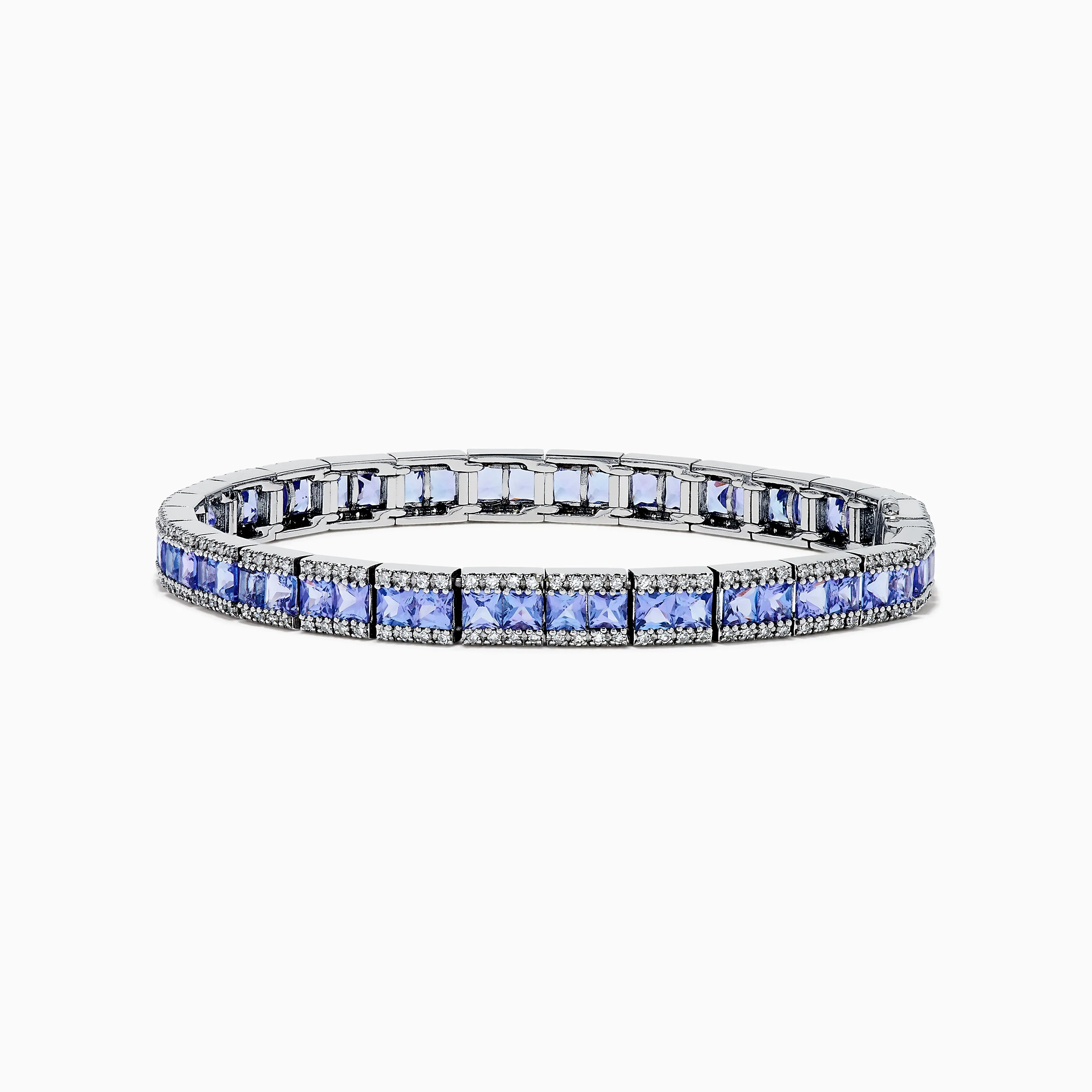Nahla Siri 14K White Gold Tanzanite and Diamond Tennis Bracelet sold by Effy