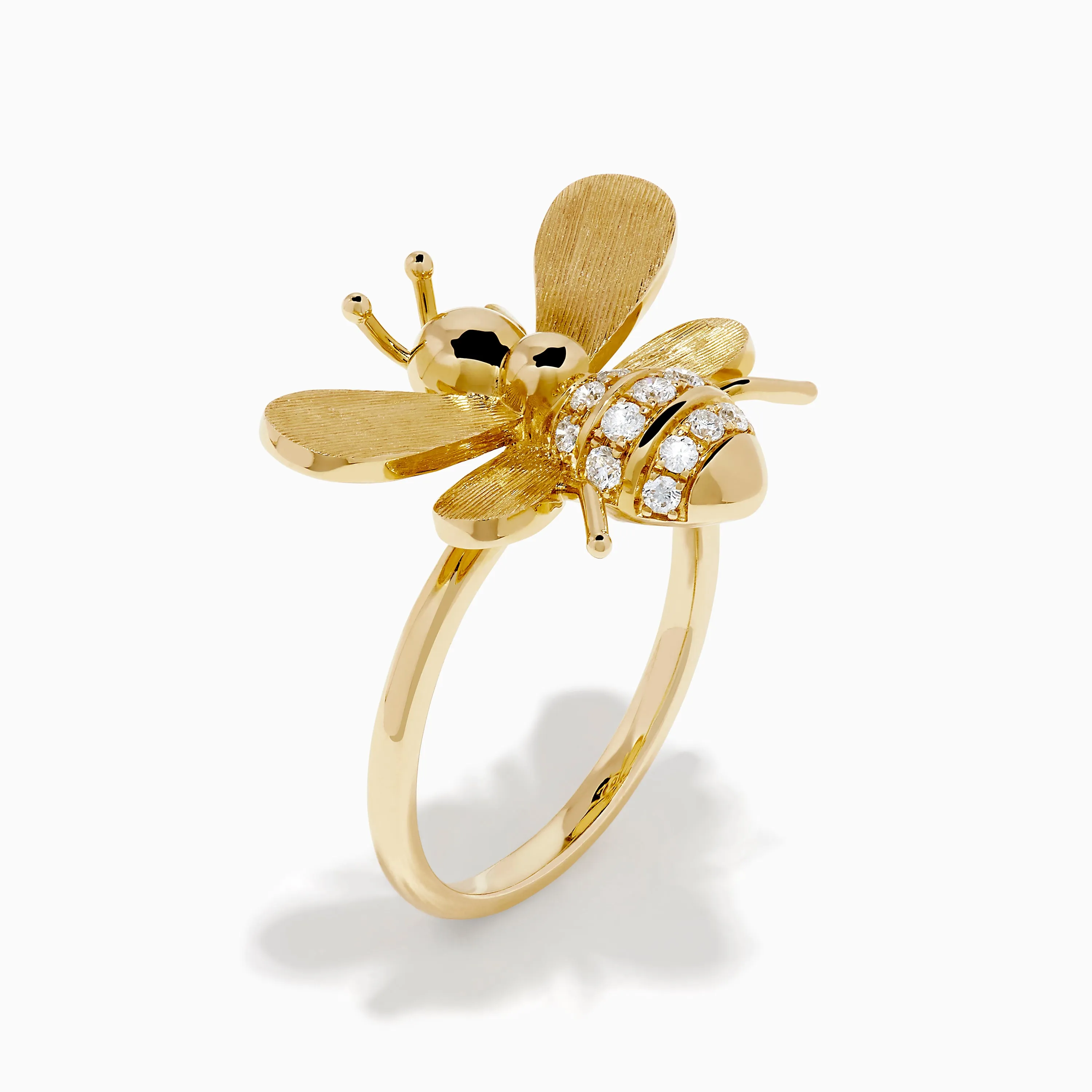 14K Yellow Gold Diamond Honeybee Ring sold by Effy product image thumbnail 4