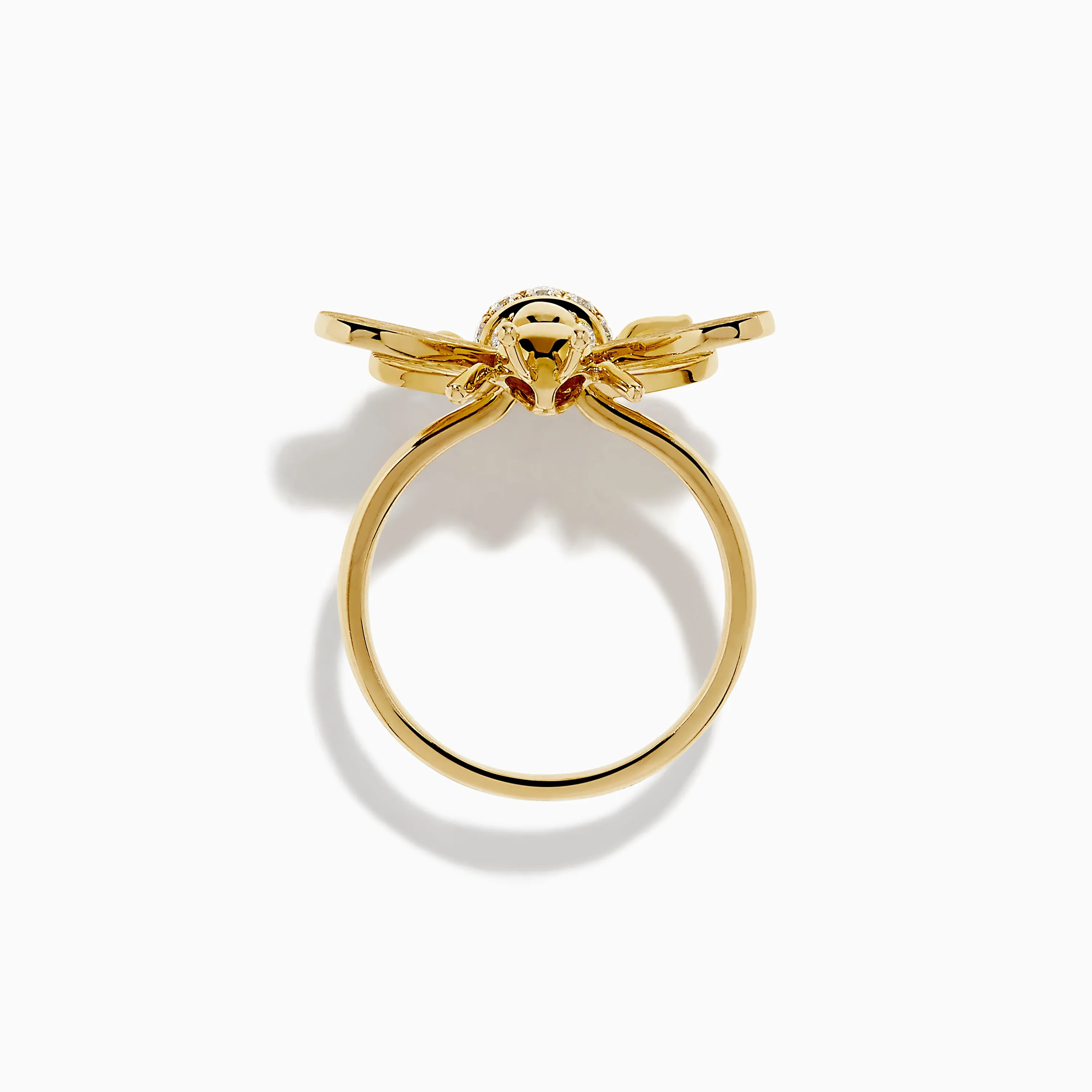14K Yellow Gold Diamond Honeybee Ring sold by Effy product image thumbnail 3