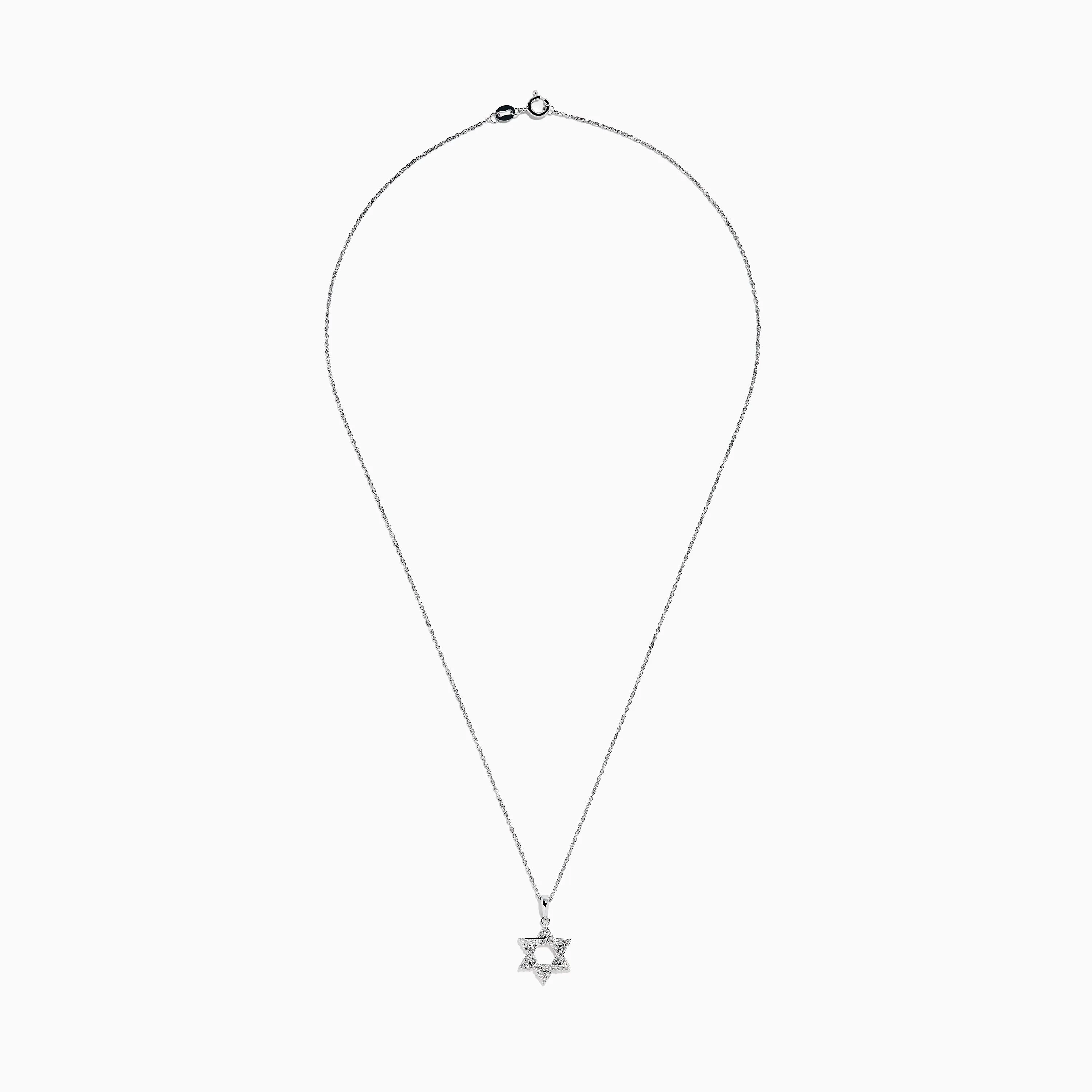 925 Sterling Silver Diamond Star of David Pendant sold by Effy product image thumbnail 3