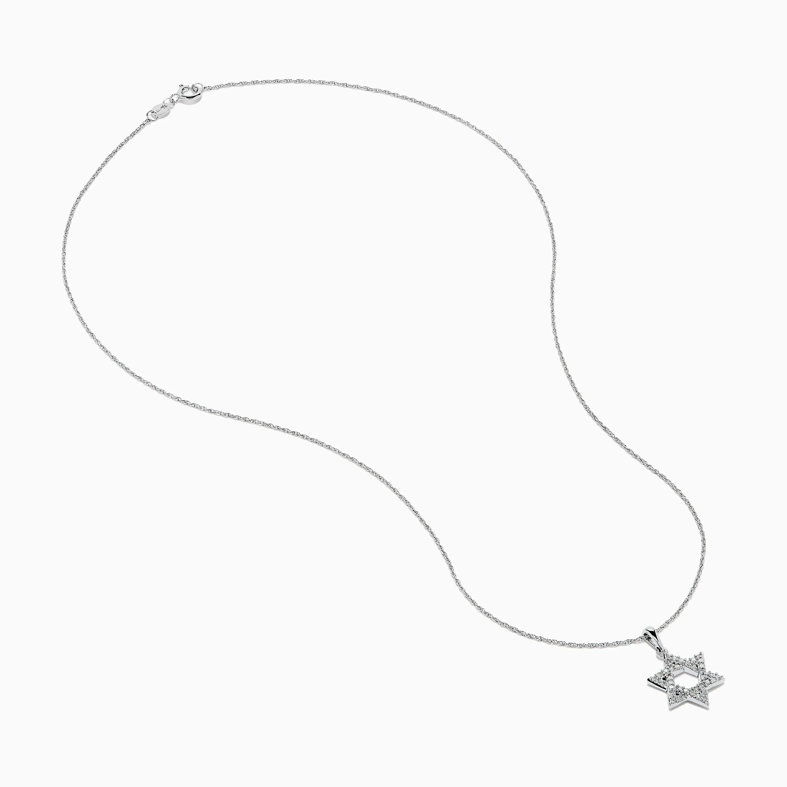 925 Sterling Silver Diamond Star of David Pendant sold by Effy product image thumbnail 2