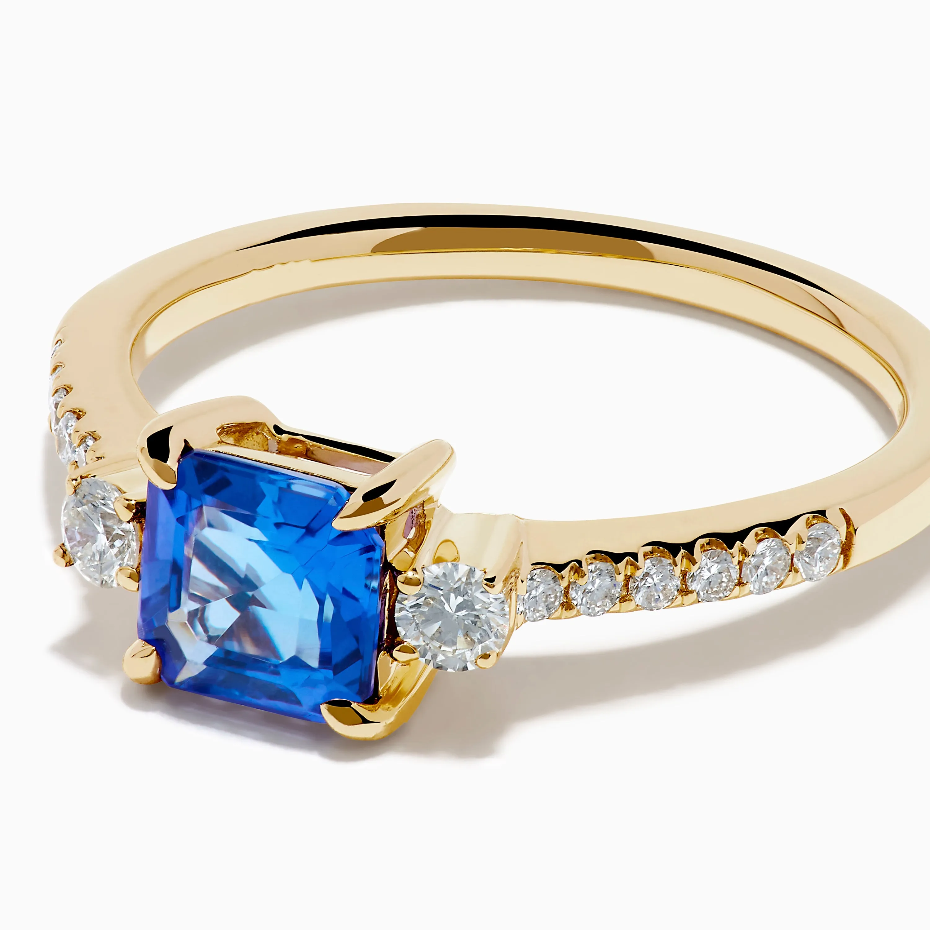 14K Yellow Gold Tanzanite and Diamond Ring sold by Effy product image thumbnail 2