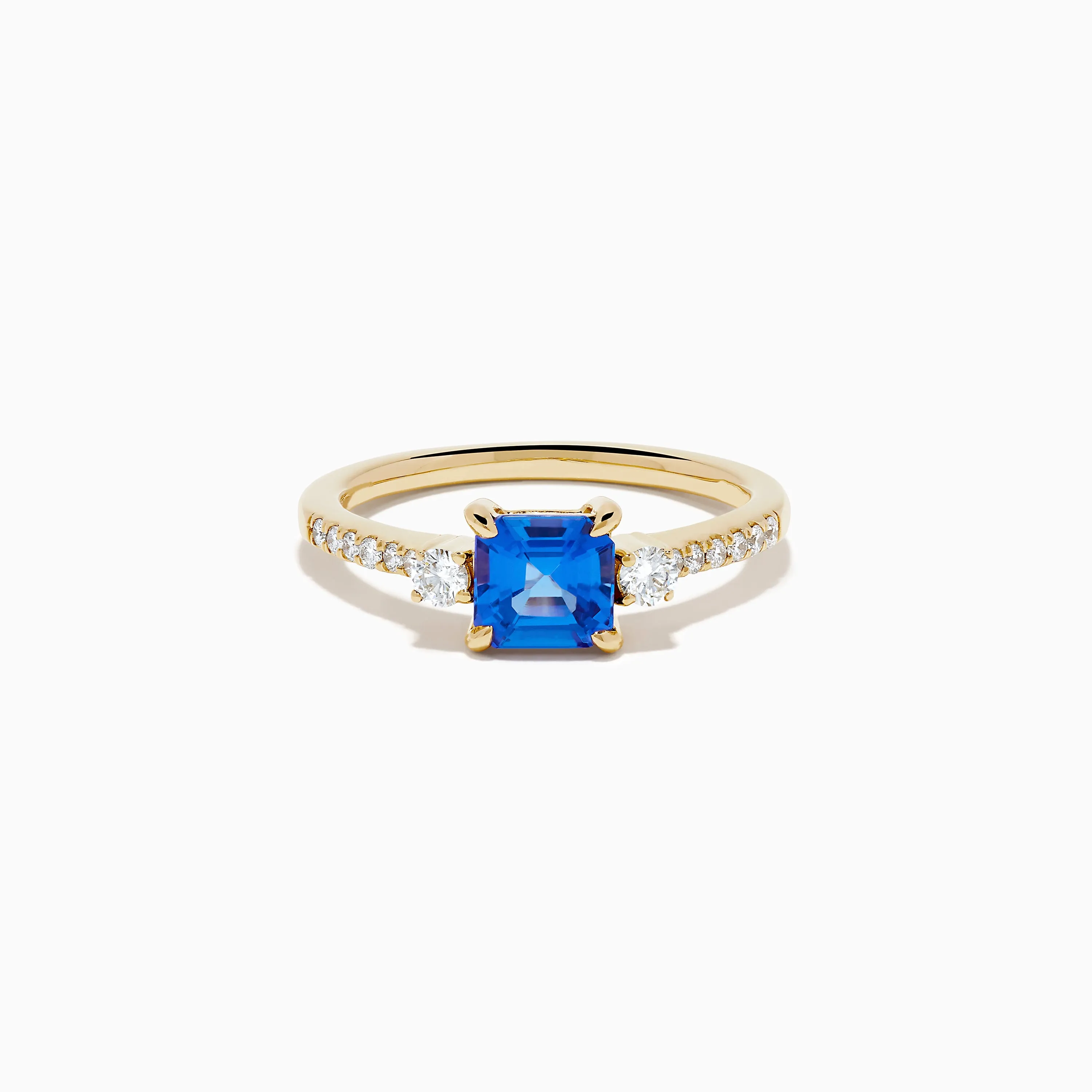 14K Yellow Gold Tanzanite and Diamond Ring sold by Effy
