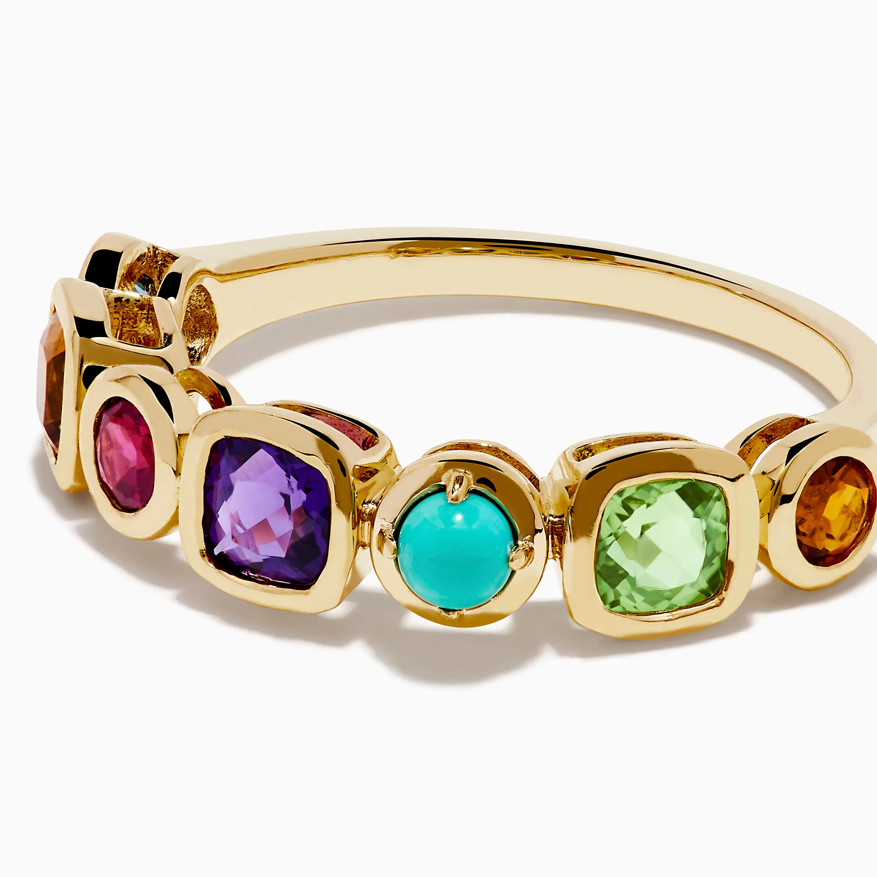14K Yellow Gold Multi Color Gemstone Bezel Band sold by Effy product image thumbnail 2