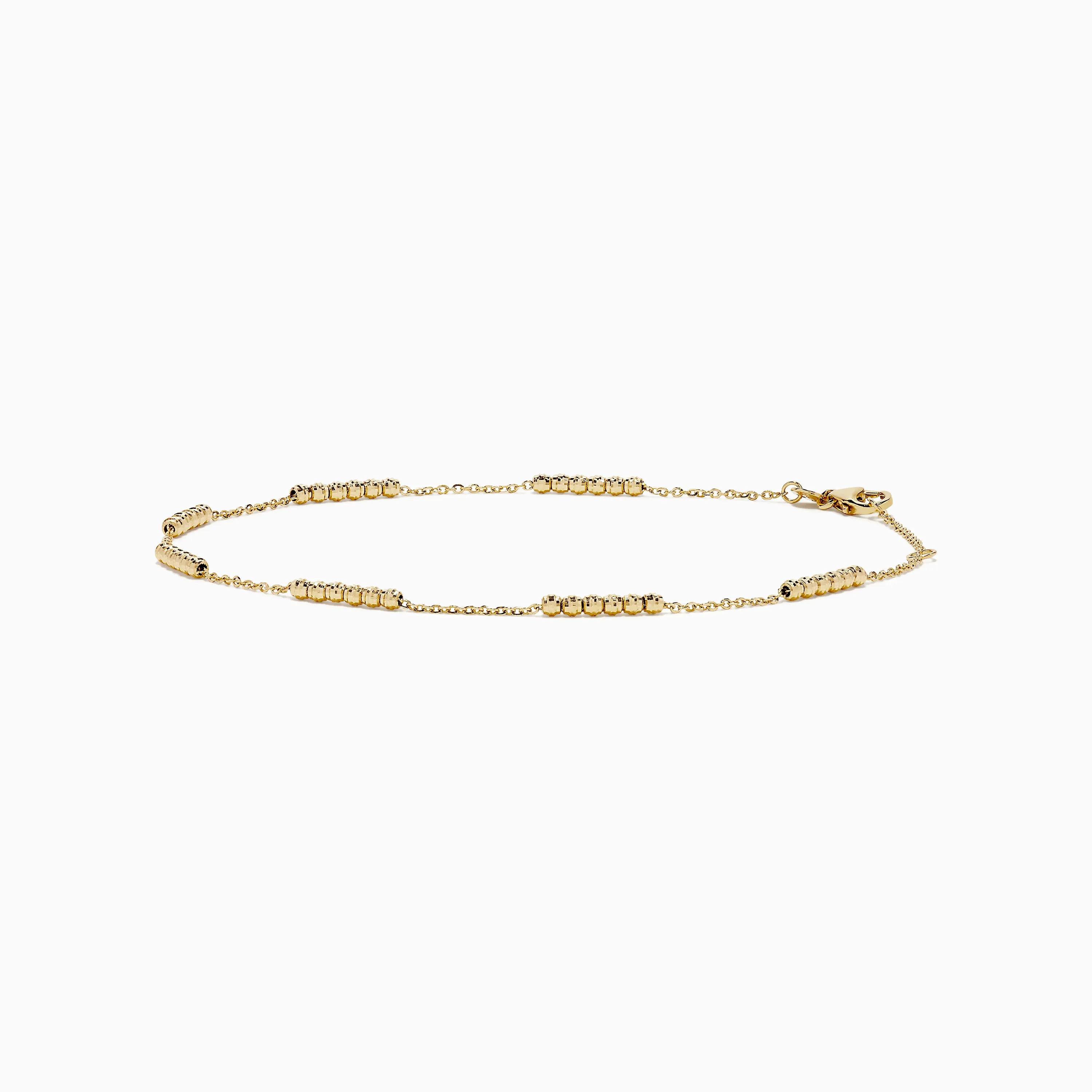 14K Yellow Gold Beaded Station Anklet sold by Effy product image thumbnail 3