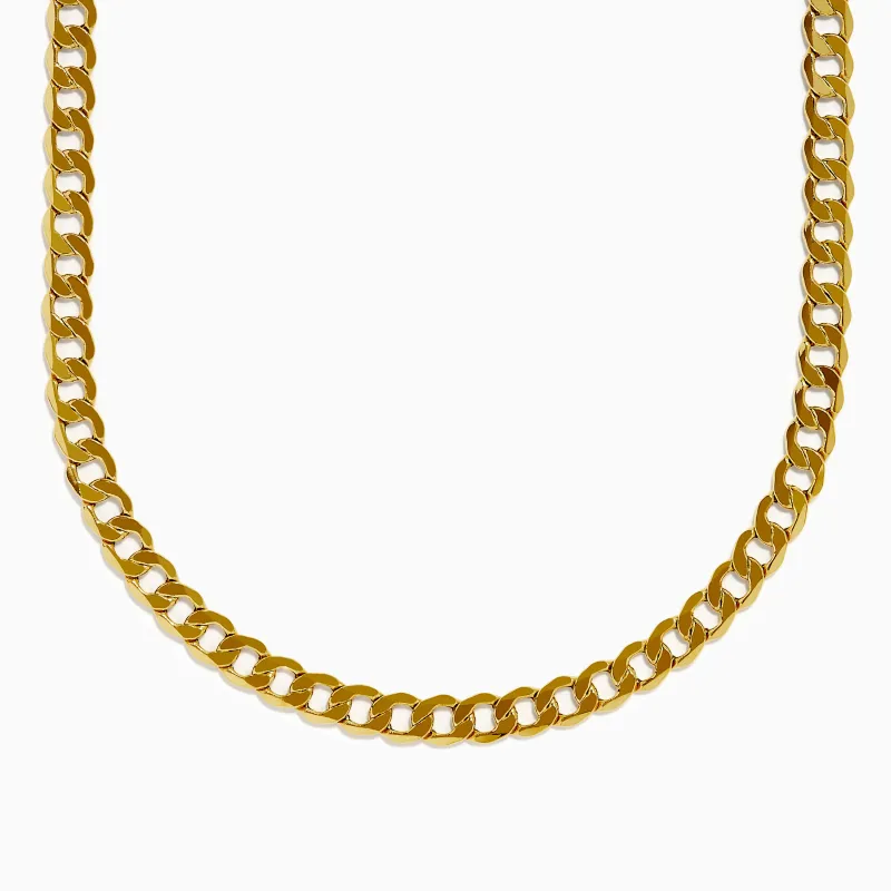 Men's 14K Yellow Gold Curb Link Chain Necklace sold by Effy