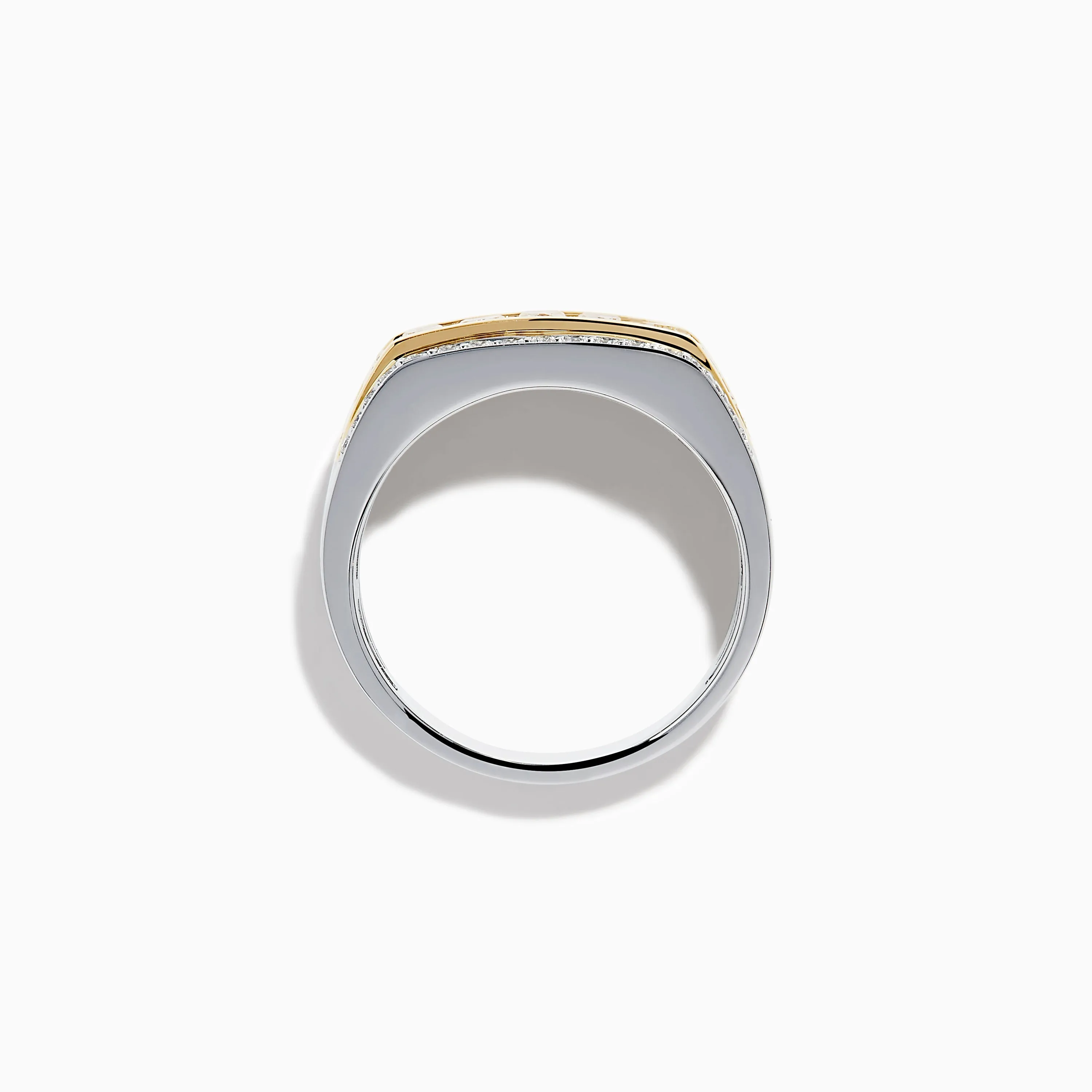 Men's 14K Two Tone Channel Set Yellow and White Diamond Ring sold by Effy product image thumbnail 3