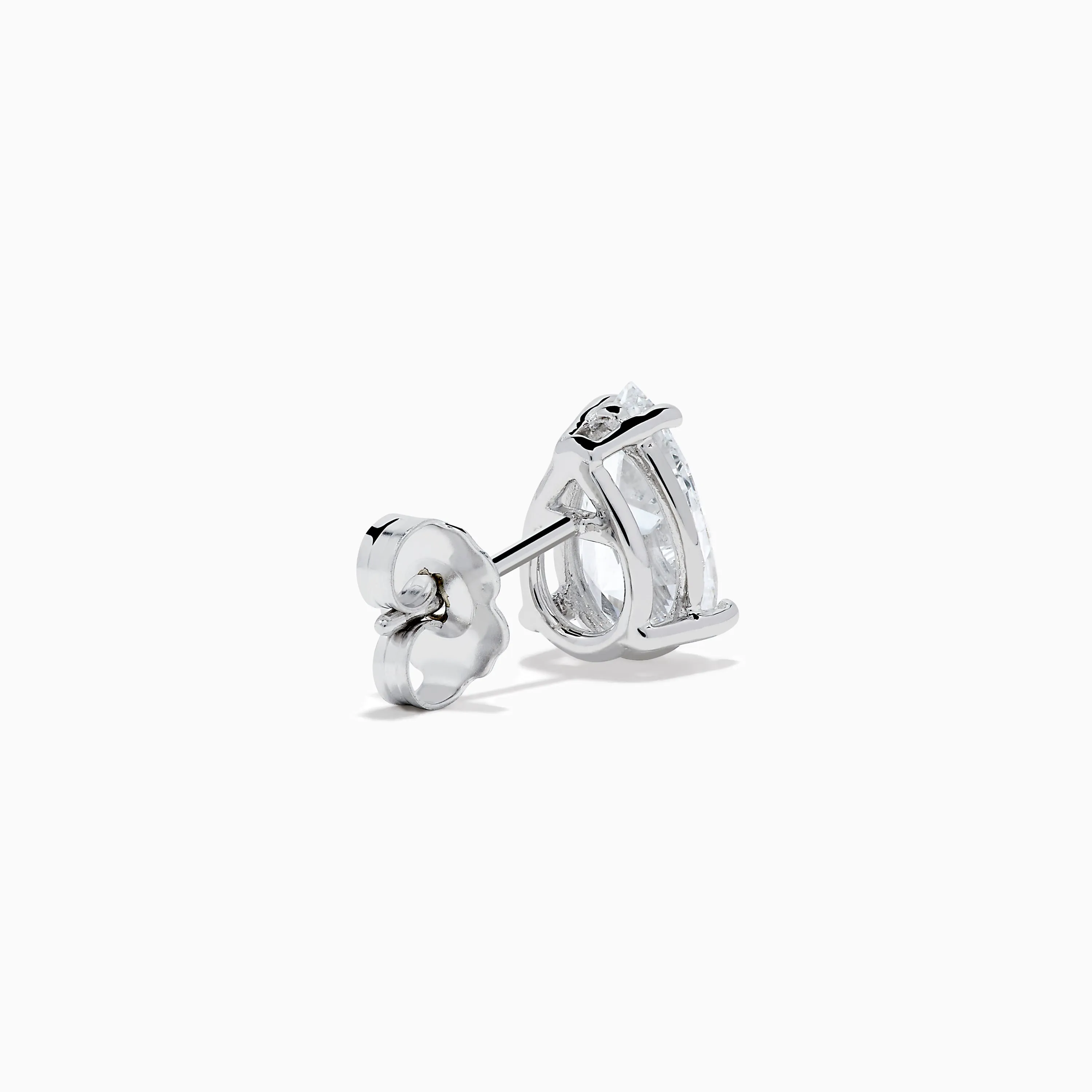 Lab Grown Diamond Pear Shaped 1.96ct Stud Earrings in 14K White Gold sold by Effy product image thumbnail 4