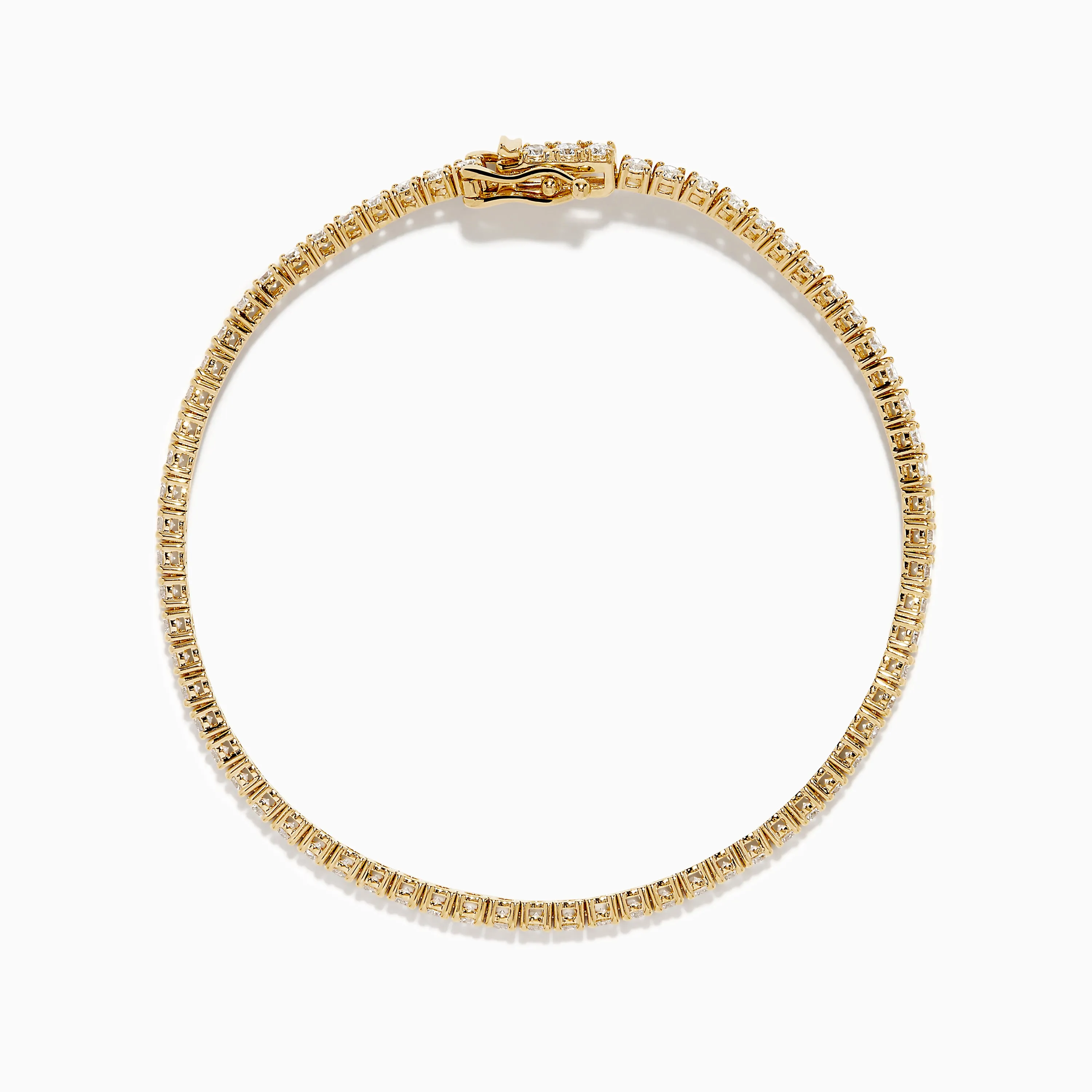 Lab Grown Diamond 2.95ct Tennis Bracelet in 14K Yellow Gold sold by Effy product image thumbnail 3