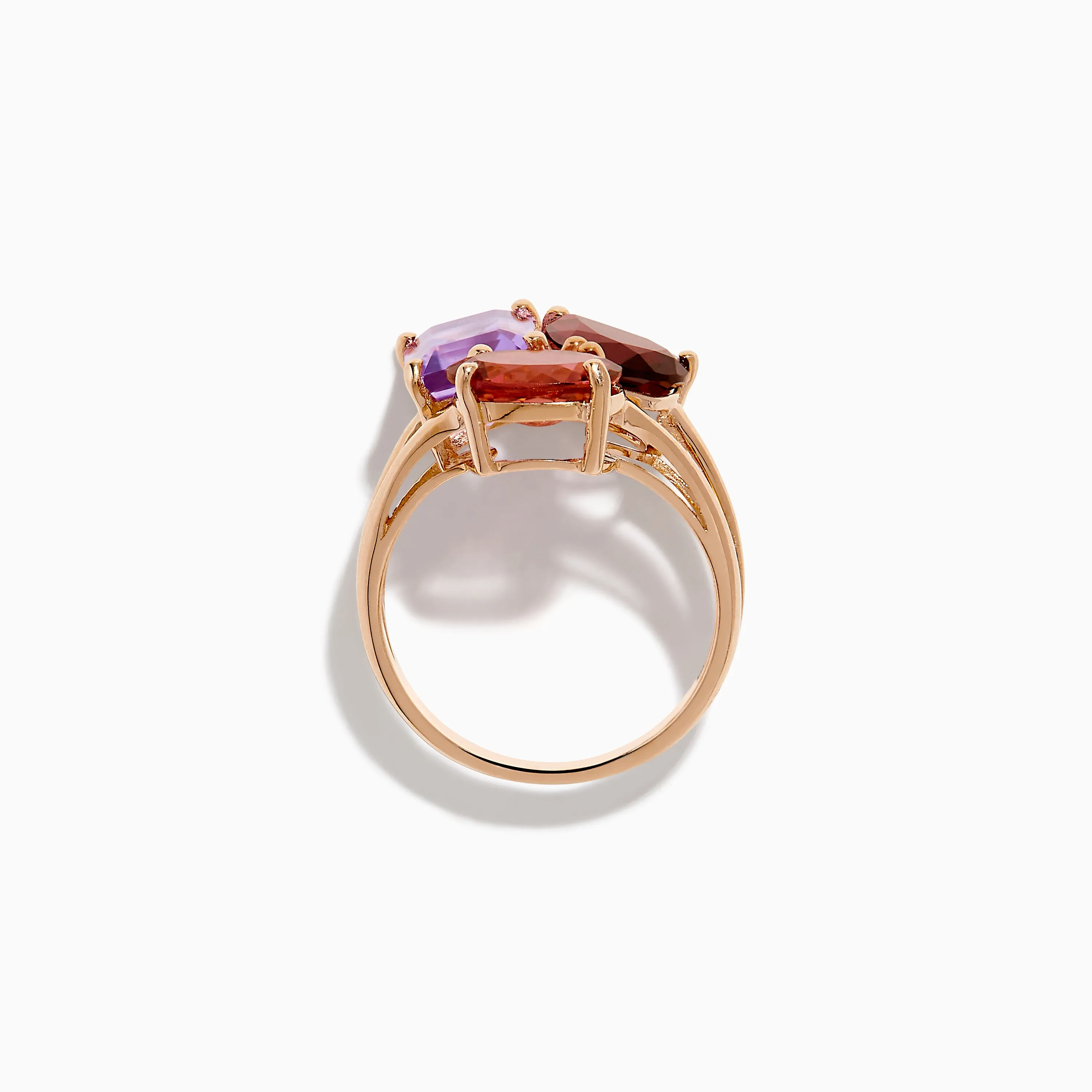 14K Rose Gold Pink Amethyst, Tourmaline & Rhodolite Cocktail Ring sold by Effy product image thumbnail 3