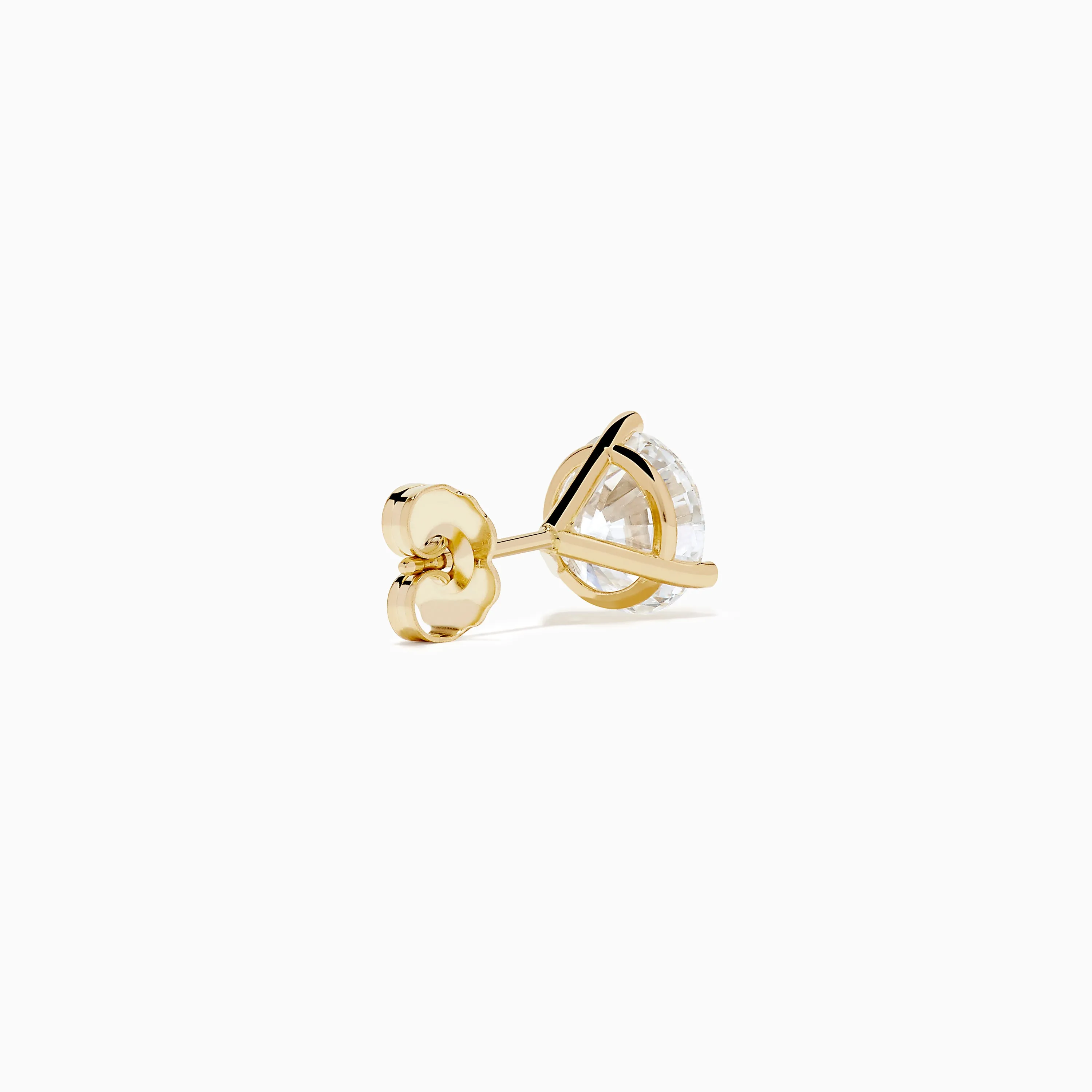 Lab Grown Diamond 3.00ct Stud Earrings in 14K Yellow Gold sold by Effy product image thumbnail 4