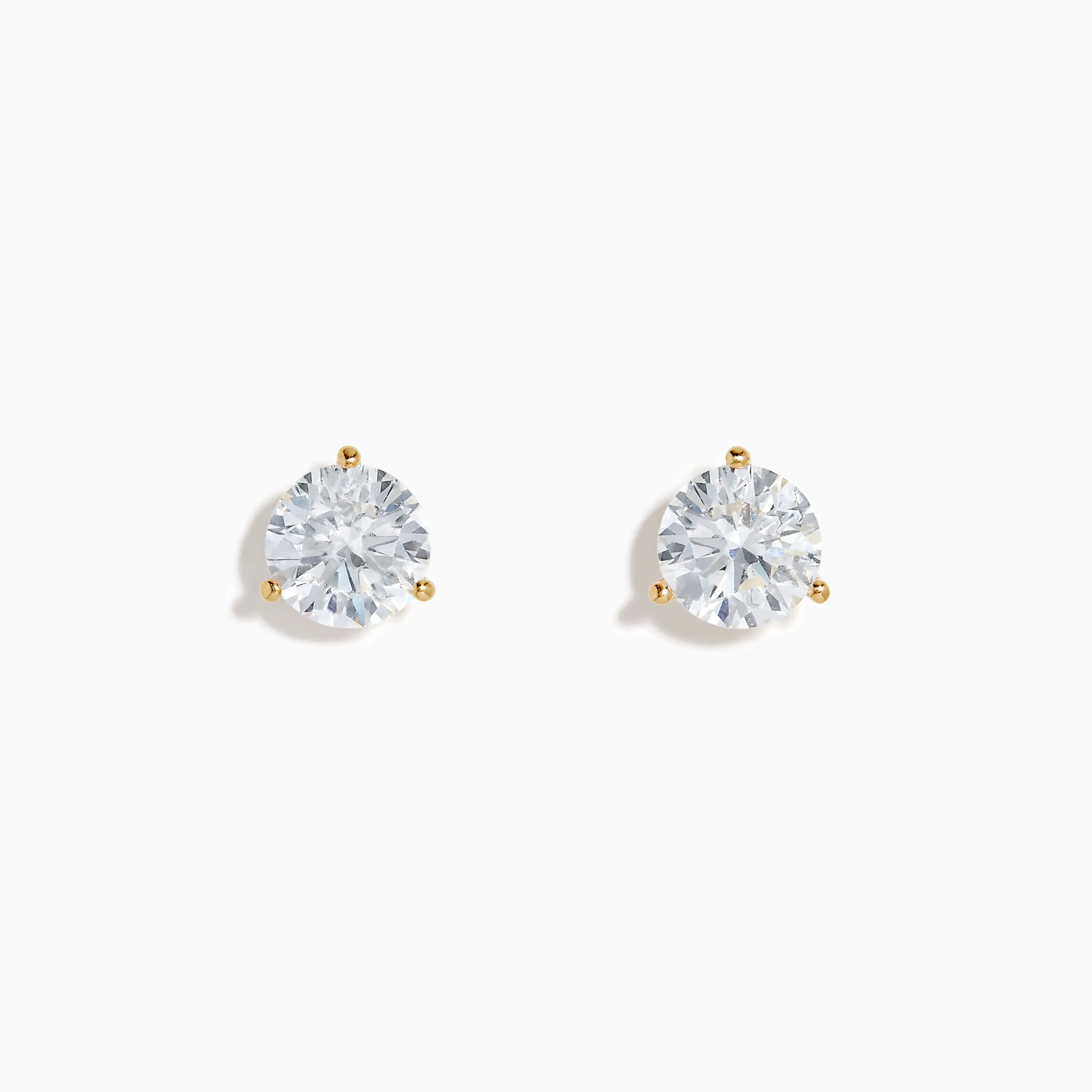 Lab Grown Diamond 3.00ct Stud Earrings in 14K Yellow Gold sold by Effy
