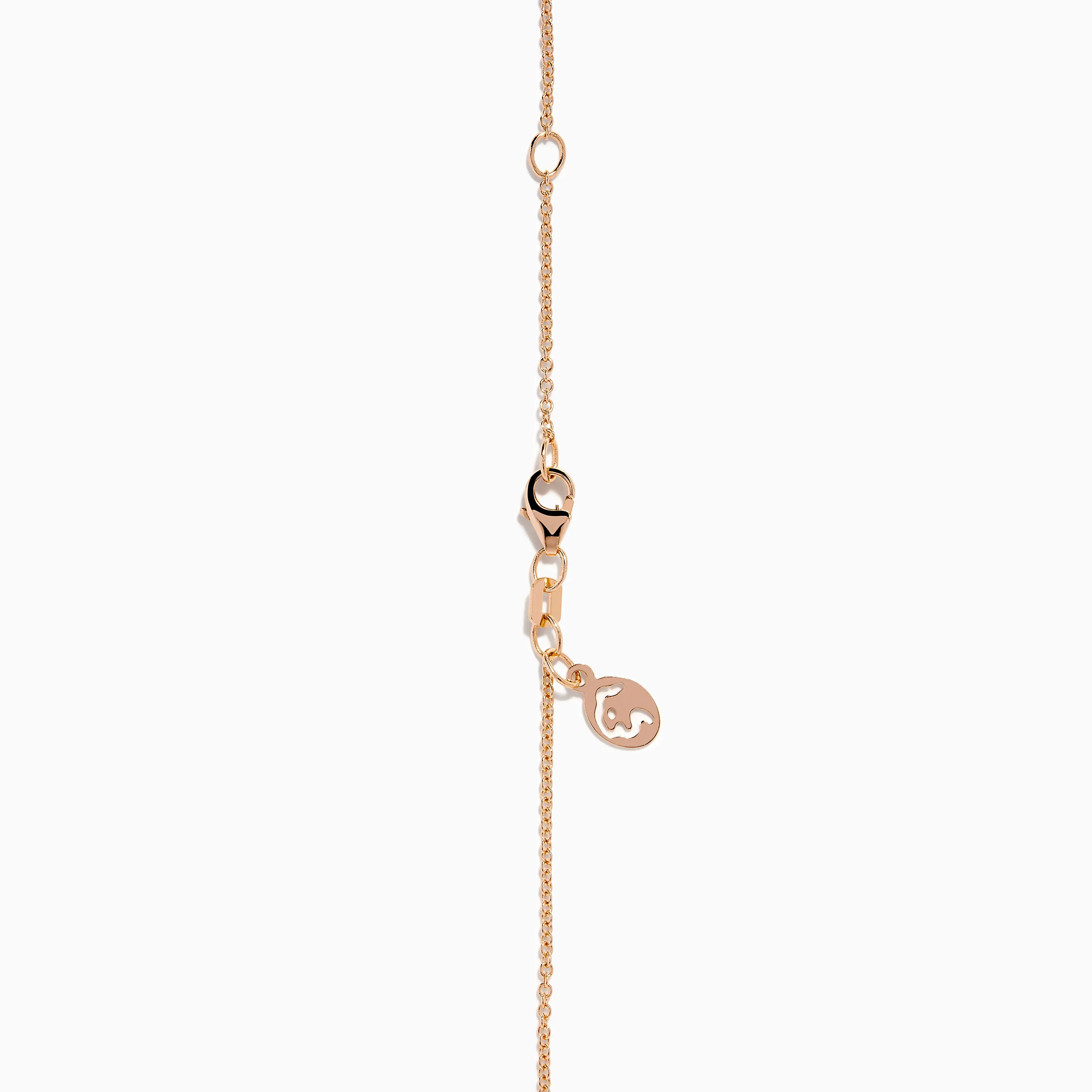 14K Rose Gold Brown and White Diamond Circle Pendant sold by Effy product image thumbnail 4