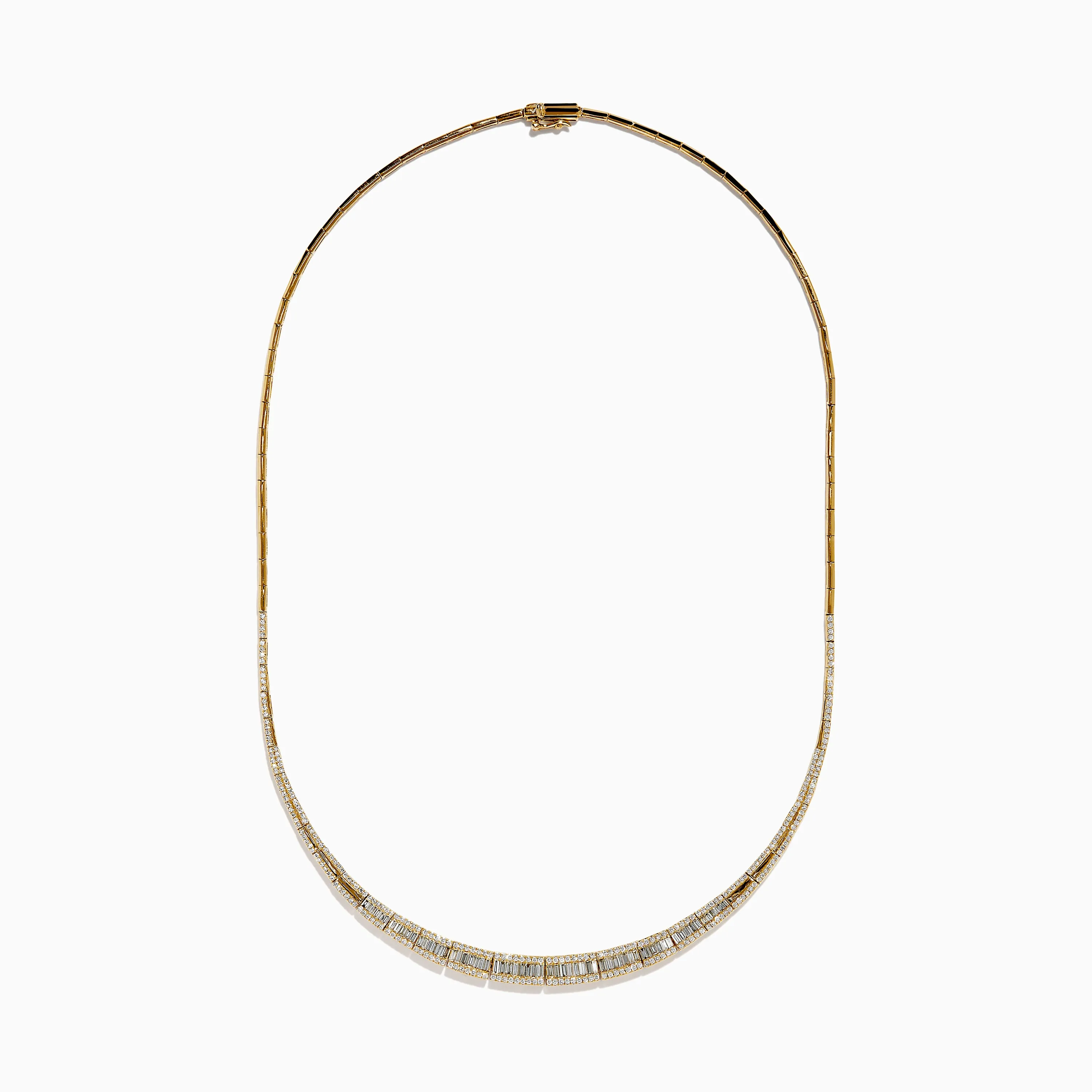 14K Yellow Gold Diamond Graduating Collar Necklace sold by Effy product image thumbnail 3