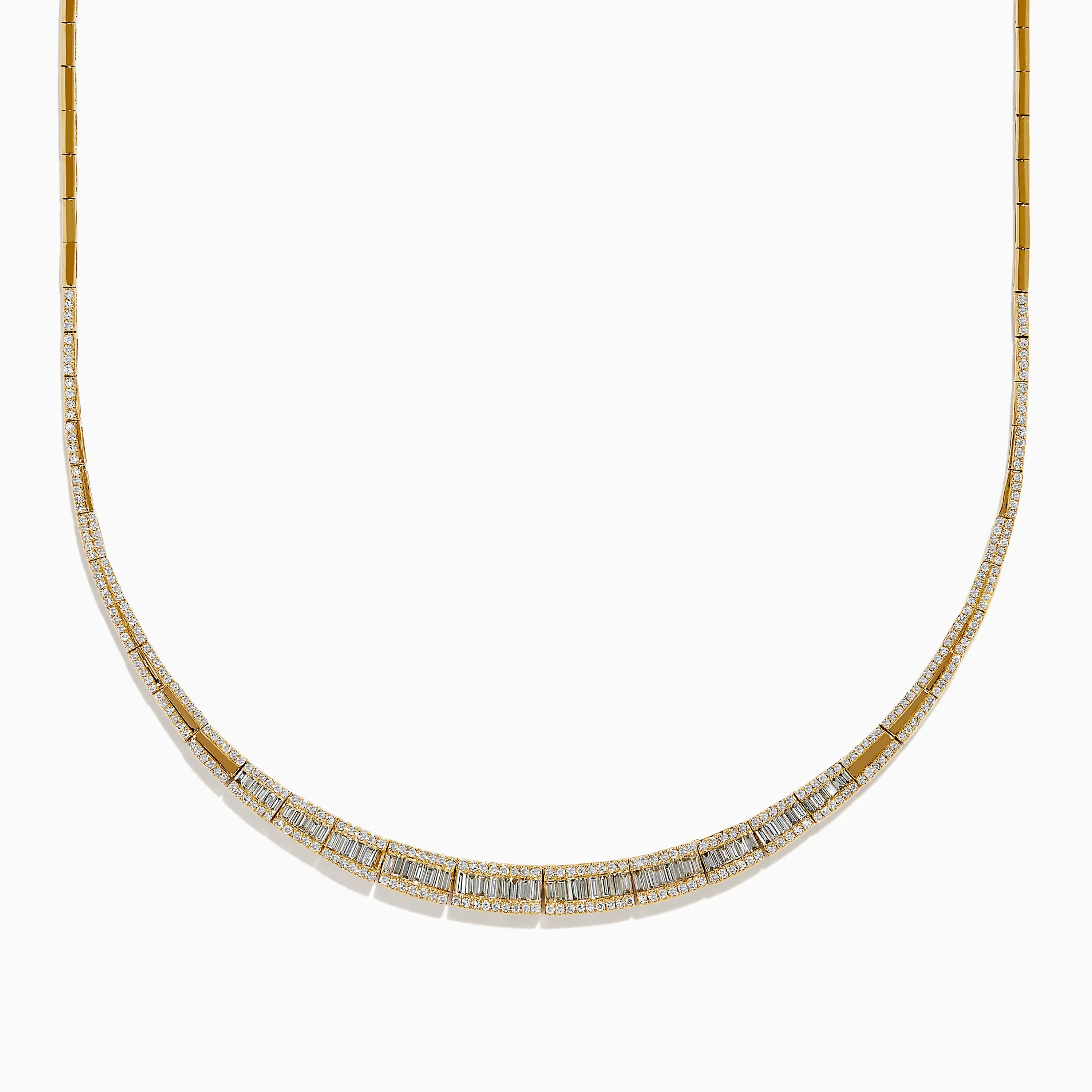 14K Yellow Gold Diamond Graduating Collar Necklace sold by Effy