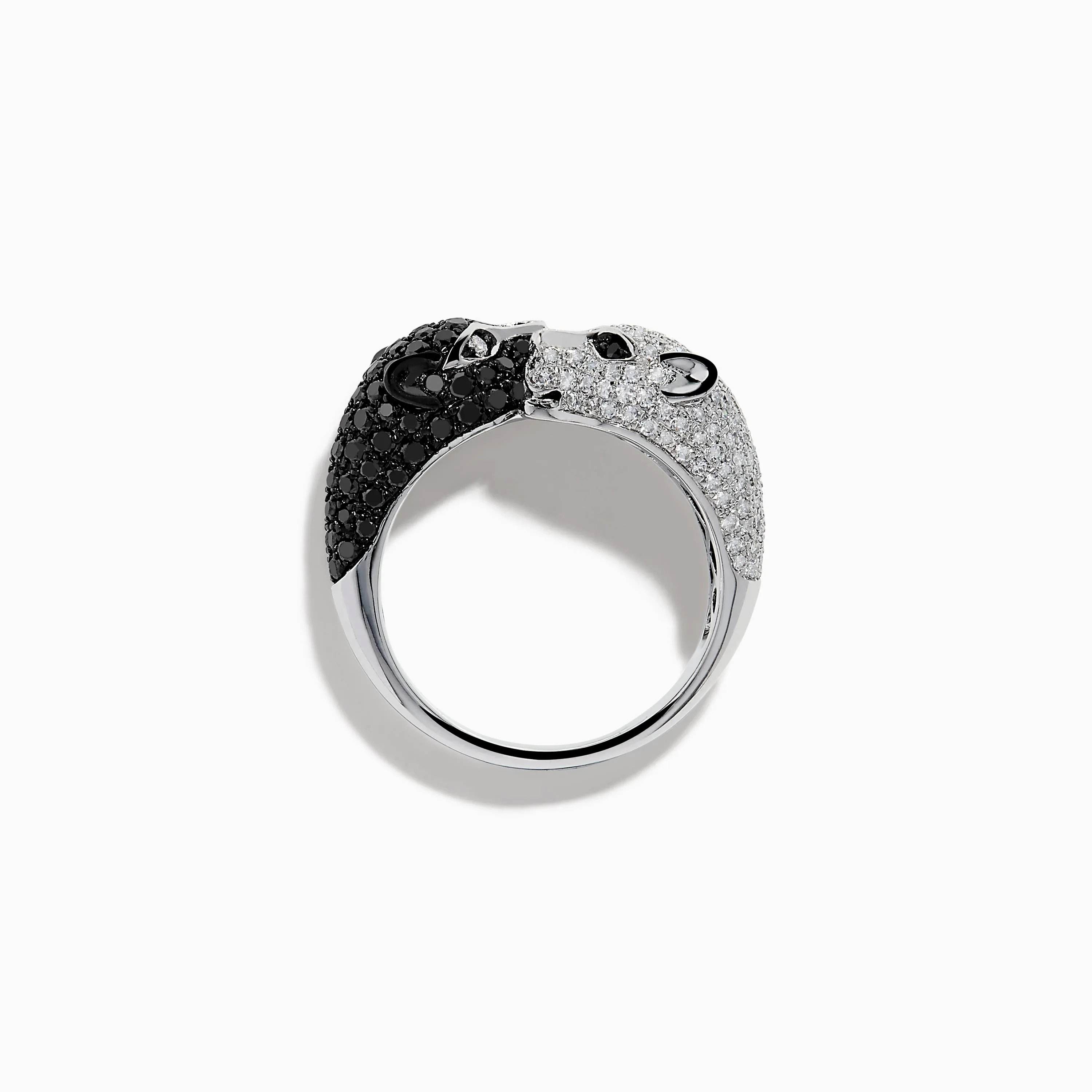Signature 14K White and Black Diamond Panther Toi et Moi Ring sold by Effy product image thumbnail 4