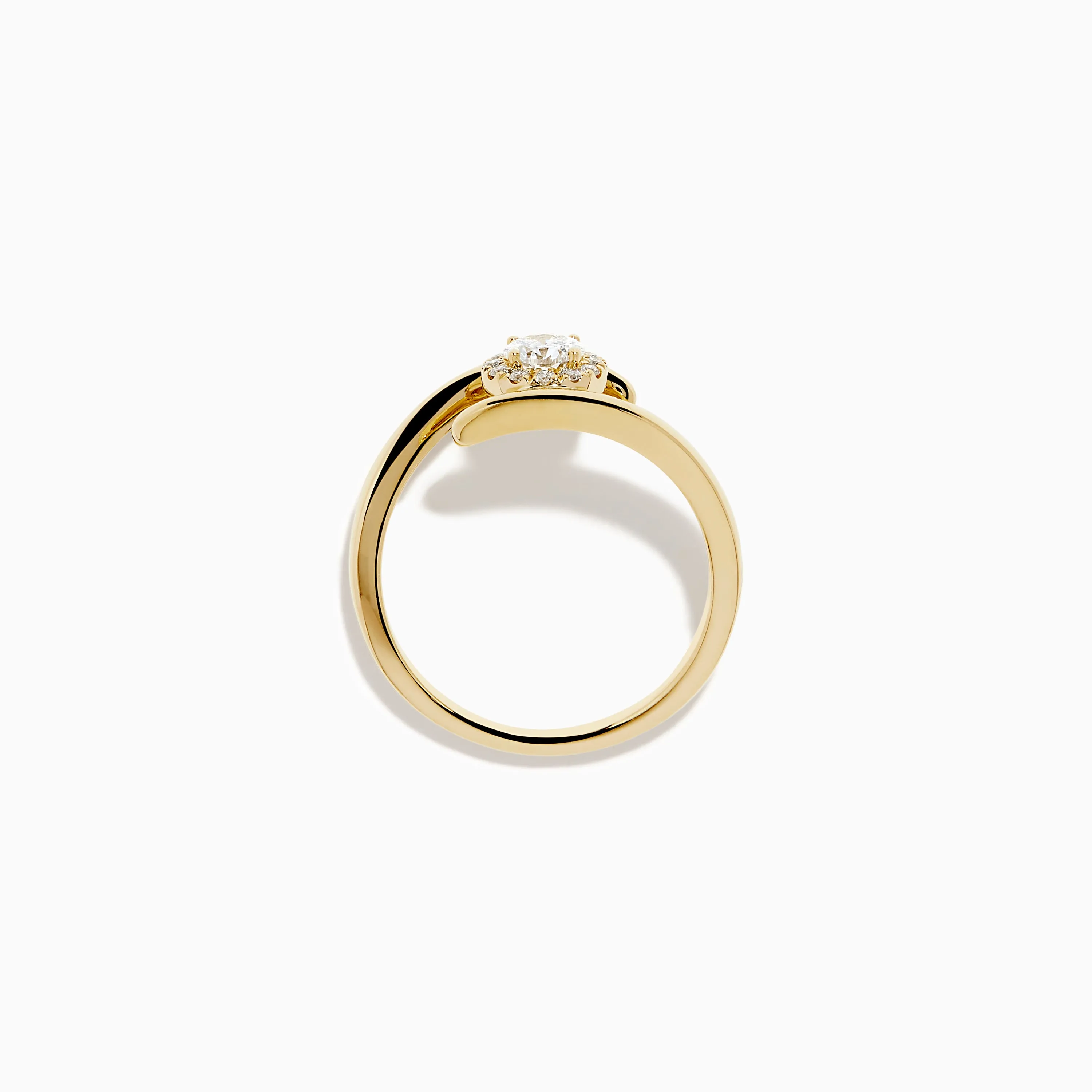 14K Yellow Gold Diamond Bypass Ring sold by Effy product image thumbnail 3