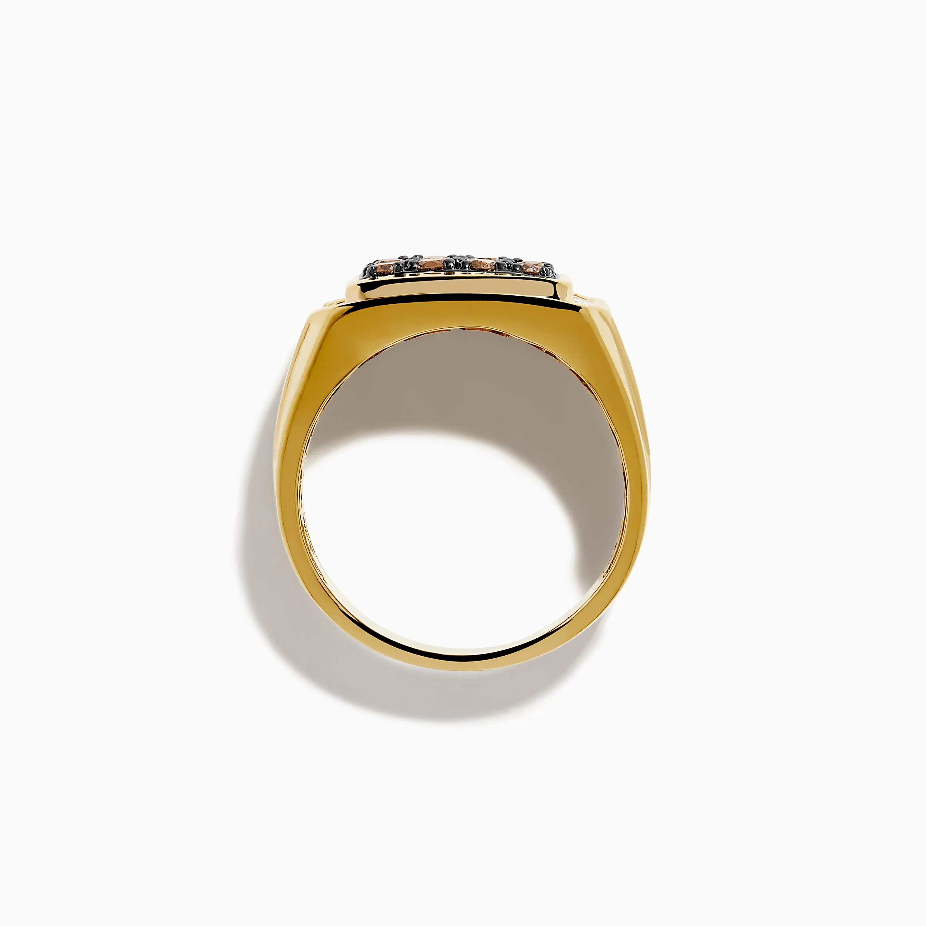 Men's 14K Yellow Gold Brown and White Diamond Ring sold by Effy product image thumbnail 3