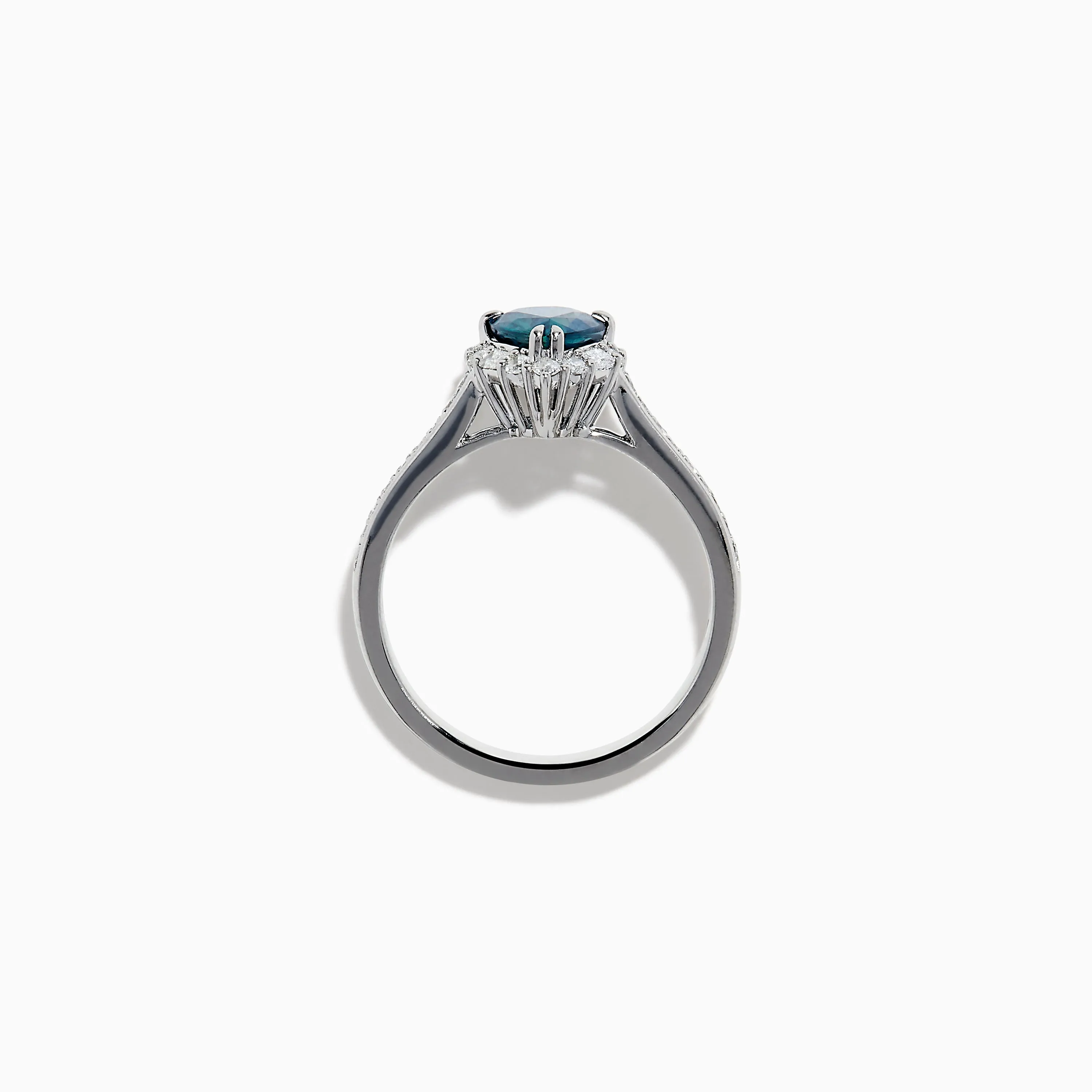 Effy Hematian 18K White Gold Blue Sapphire and Diamond Pear Ring sold by Effy product image thumbnail 3
