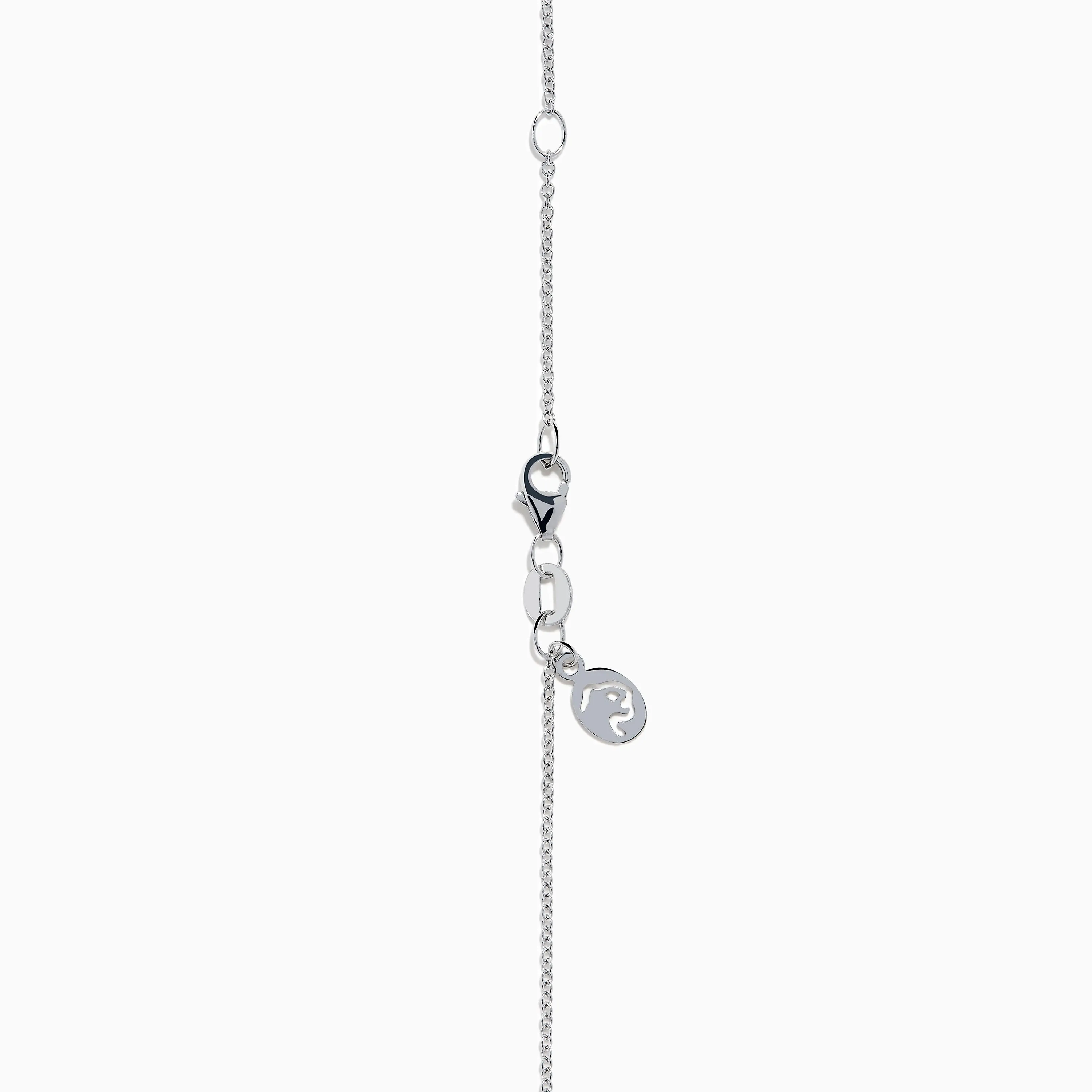 Watercolors 14K White Gold Multi Sapphire and Diamond Bar Pendant sold by Effy product image thumbnail 4