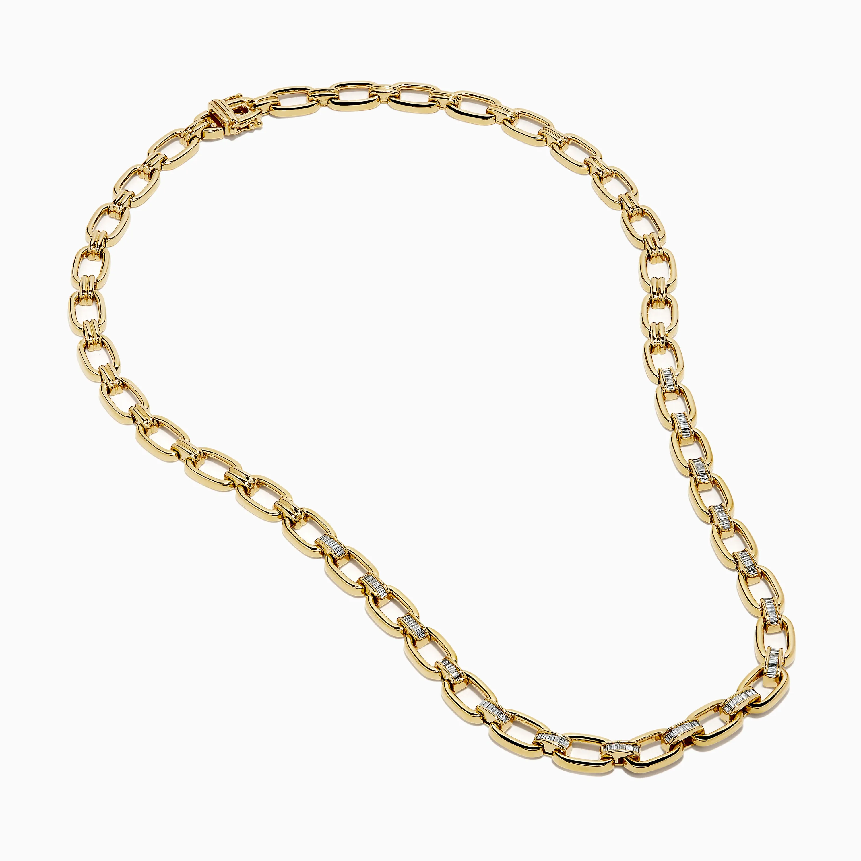 14K Yellow Gold Chain Link Necklace with Diamond Accents sold by Effy product image thumbnail 2