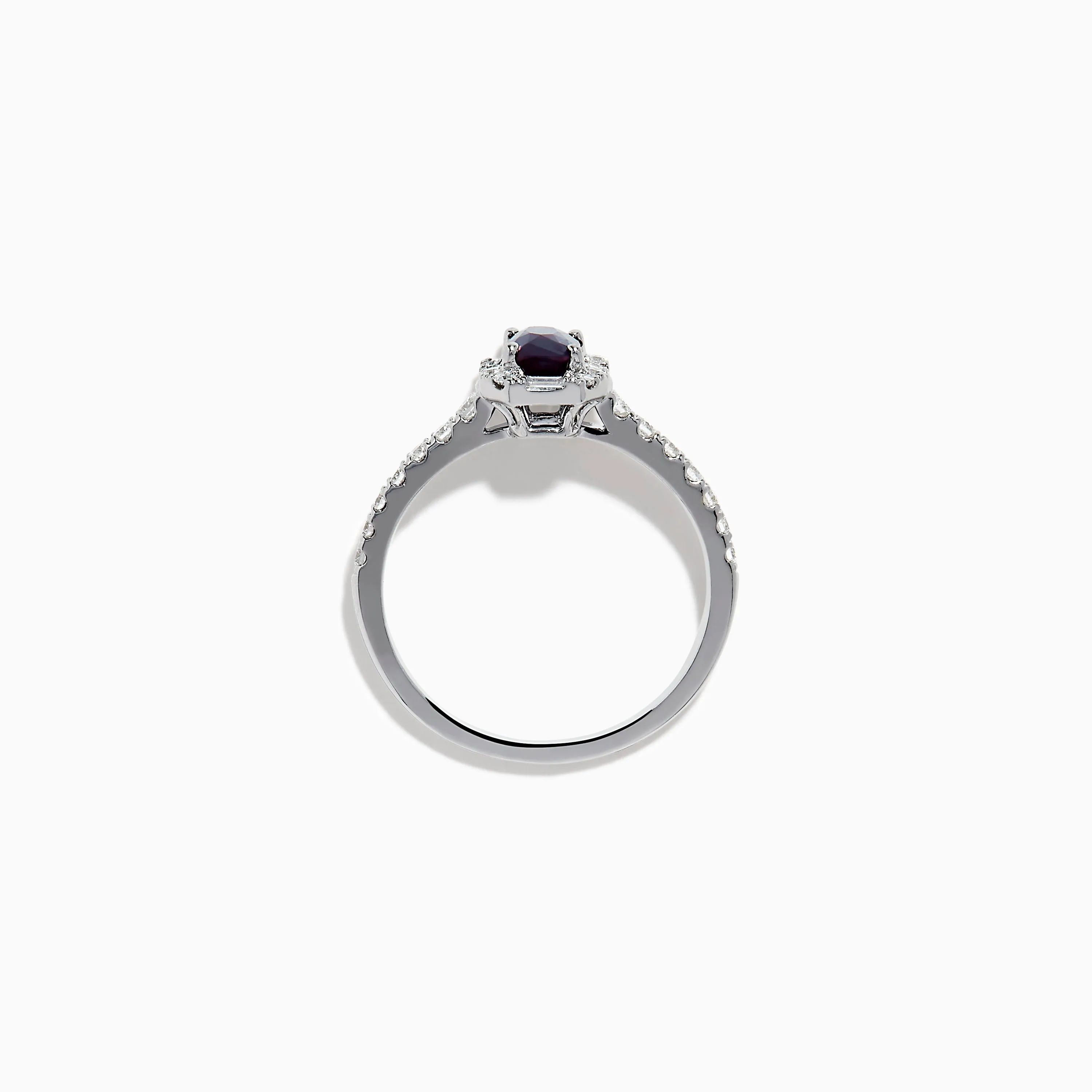 Effy Hematian 14K White Gold Cushion Cut Alexandrite and Diamond Halo Ring sold by Effy product image thumbnail 3