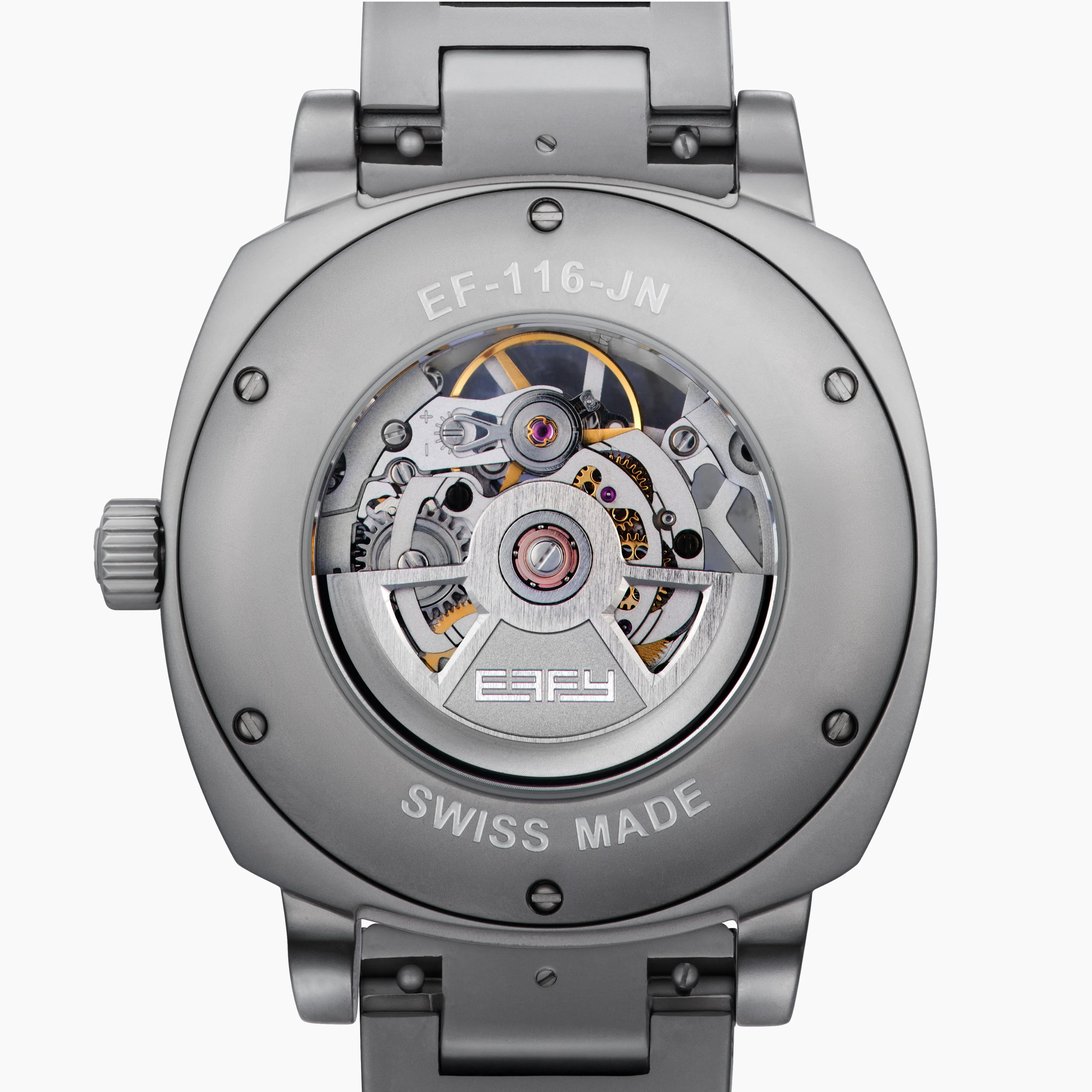 41MM Swiss Made Stainless Steel Automatic Skeleton Watch sold by Effy product image thumbnail 2