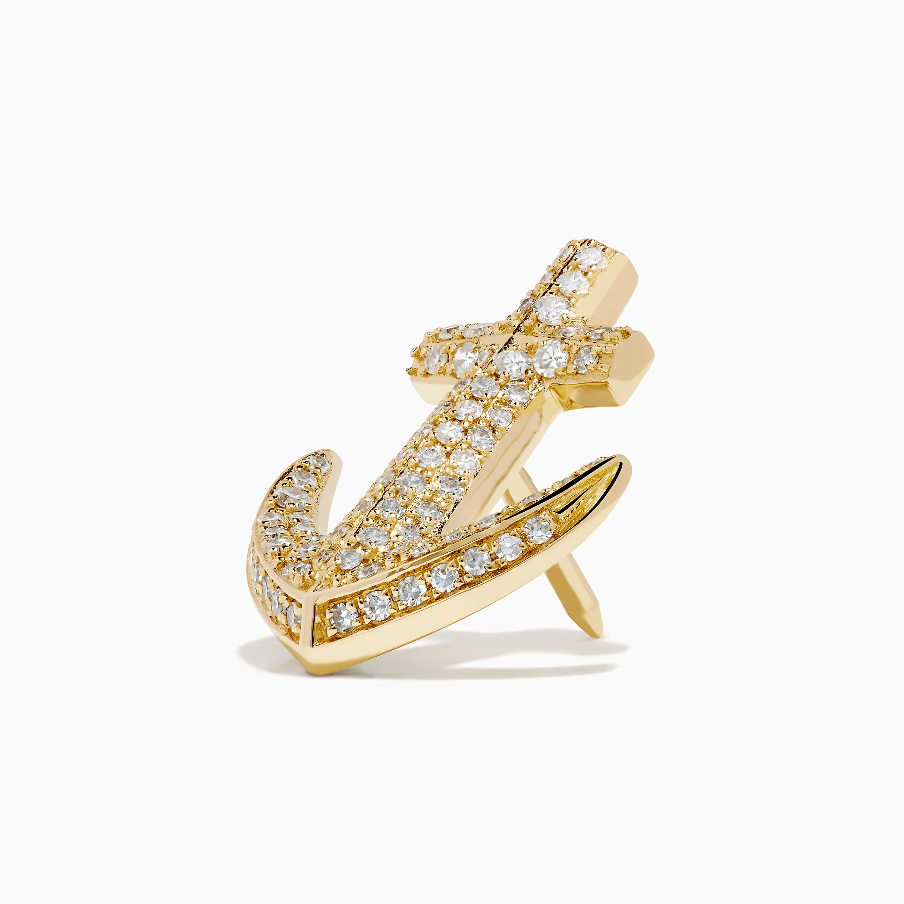 14K Yellow Gold Diamond Anchor Lapel Pin sold by Effy product image thumbnail 2