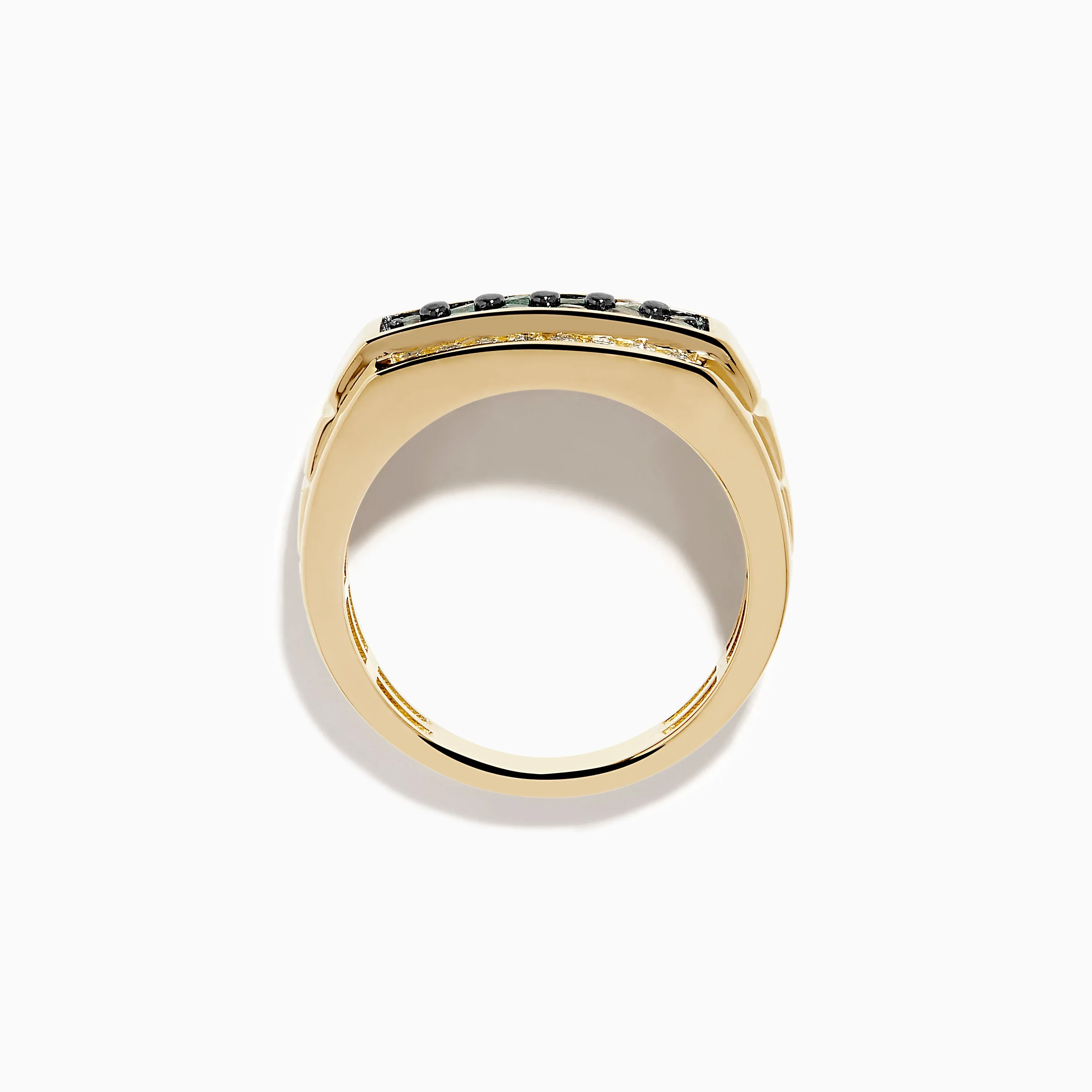 Effy Hematian Men's 14K Yellow Gold Alexandrite and Diamond Channel-Set Ring sold by Effy product image thumbnail 3