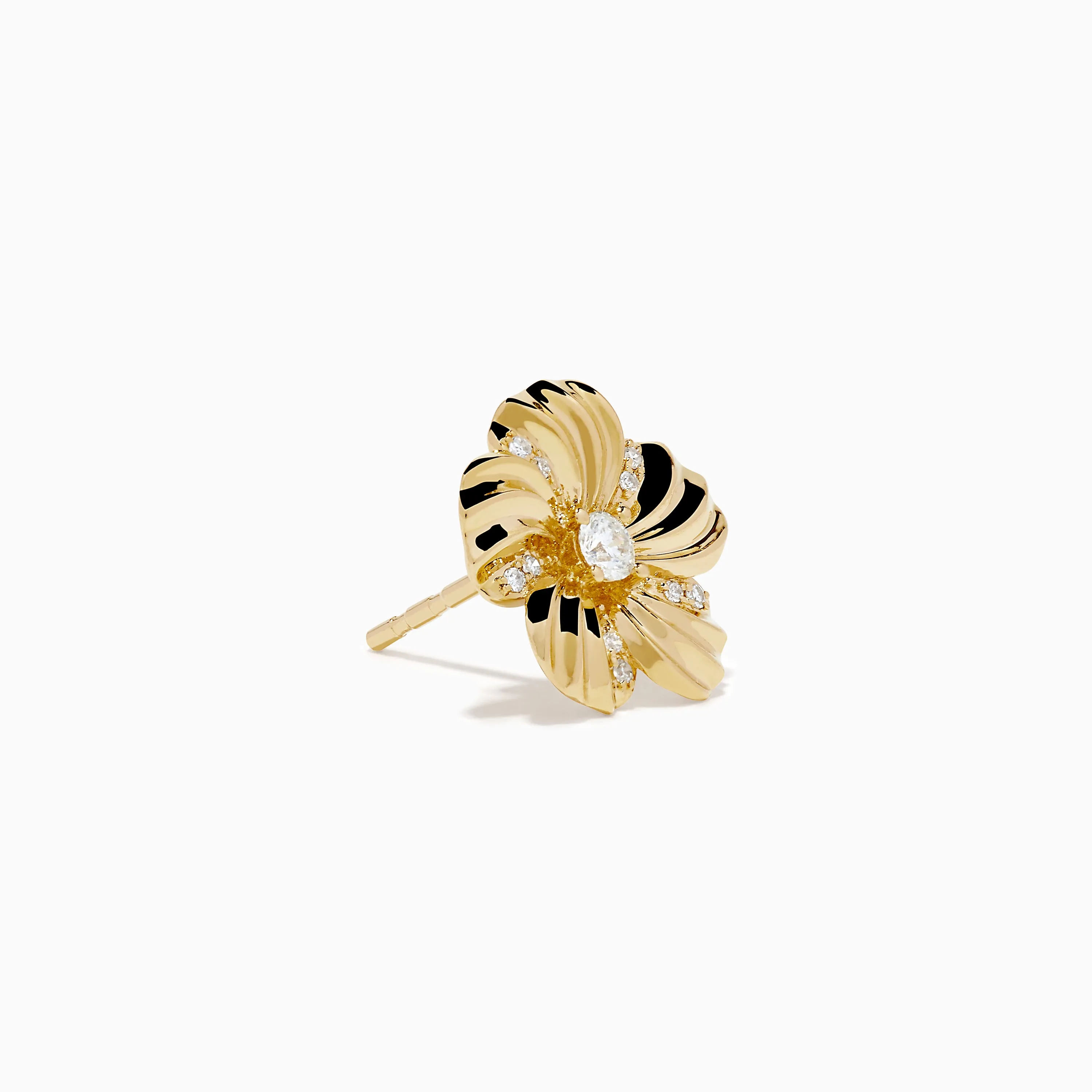 14K Yellow Gold Diamond Daisy Flower Stud Earrings sold by Effy product image thumbnail 3
