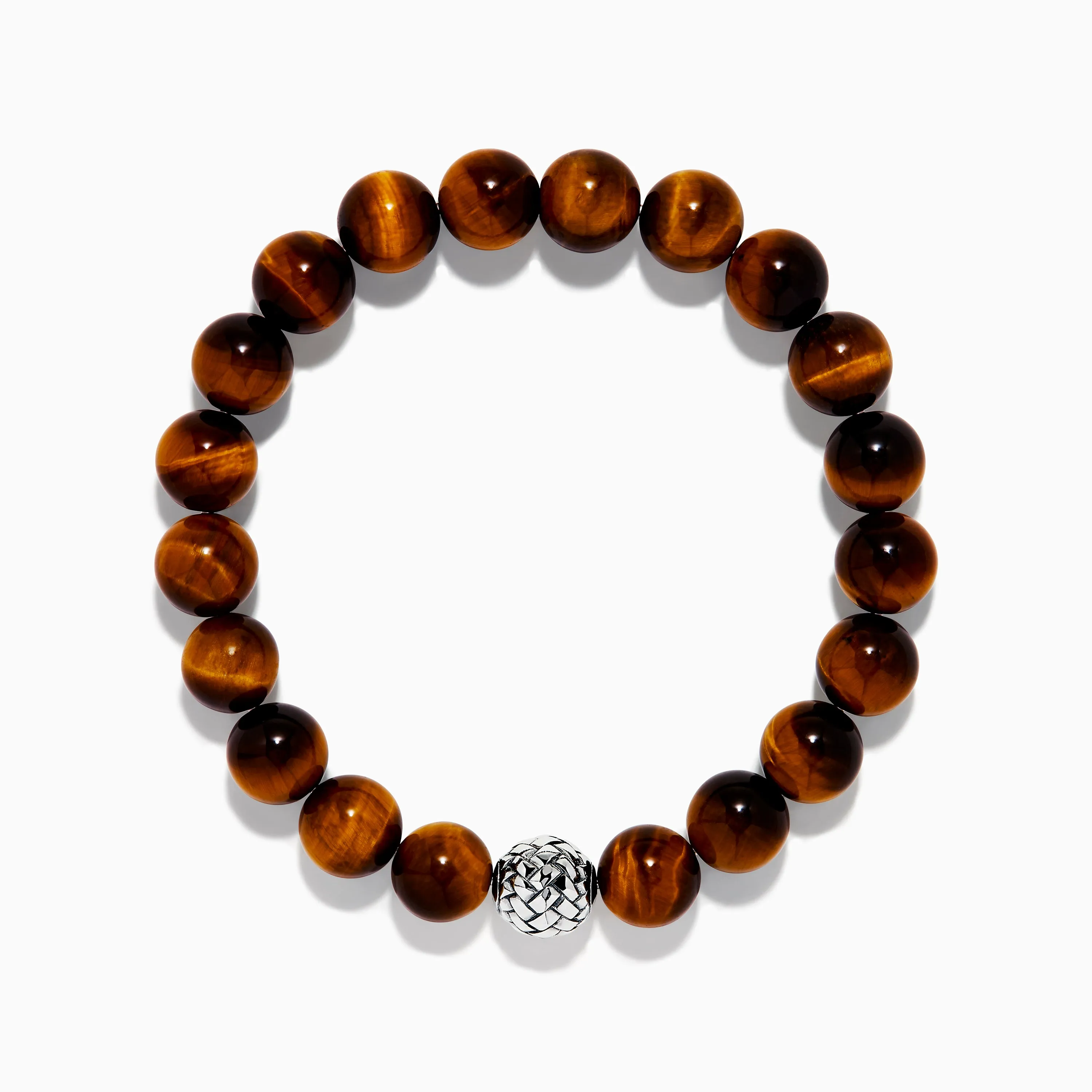 Tiger's Eye and Onyx Beaded 2-Piece Bracelet Set with Sterling Silver sold by Effy product image thumbnail 2